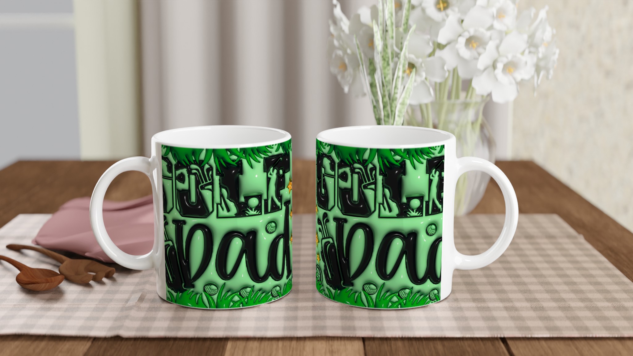 "Golf Dad" Keramisk Mugg – Den Perfekta Presenten för Golffantasten i Ditt Liv, Finns i 7 Färgglada Nyanser! 10 5888a44a-5439-4ae0-9350-2306a32509a3