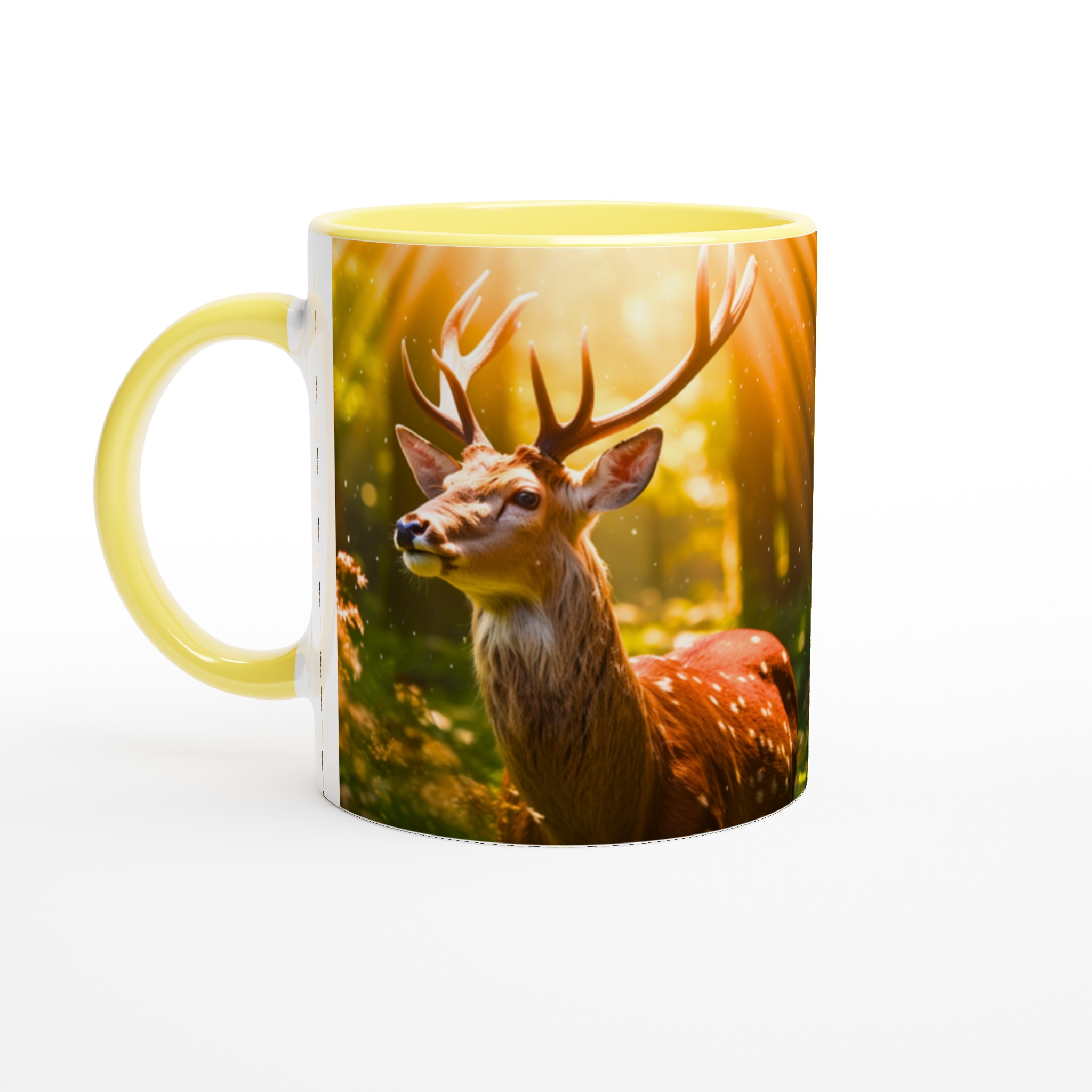 Majestätisk Rådjur Mugg - Anpassa med din favoritfärg, 11oz Keramik 5 58dc0b58-d288-4b9b-9907-d12297cd9e99