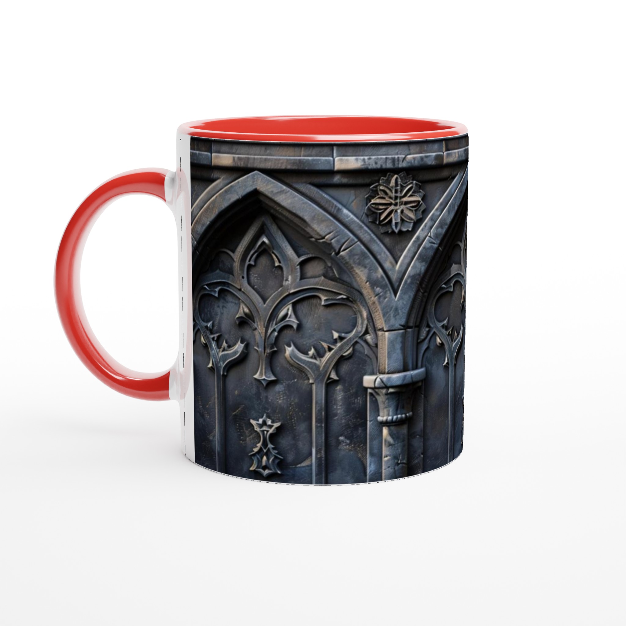 Gotisk Elegans: 11oz Keramisk Mugg med Ornamentik – Välj din Färg! 2 58f68062-8157-4503-9188-a50192d8fee7