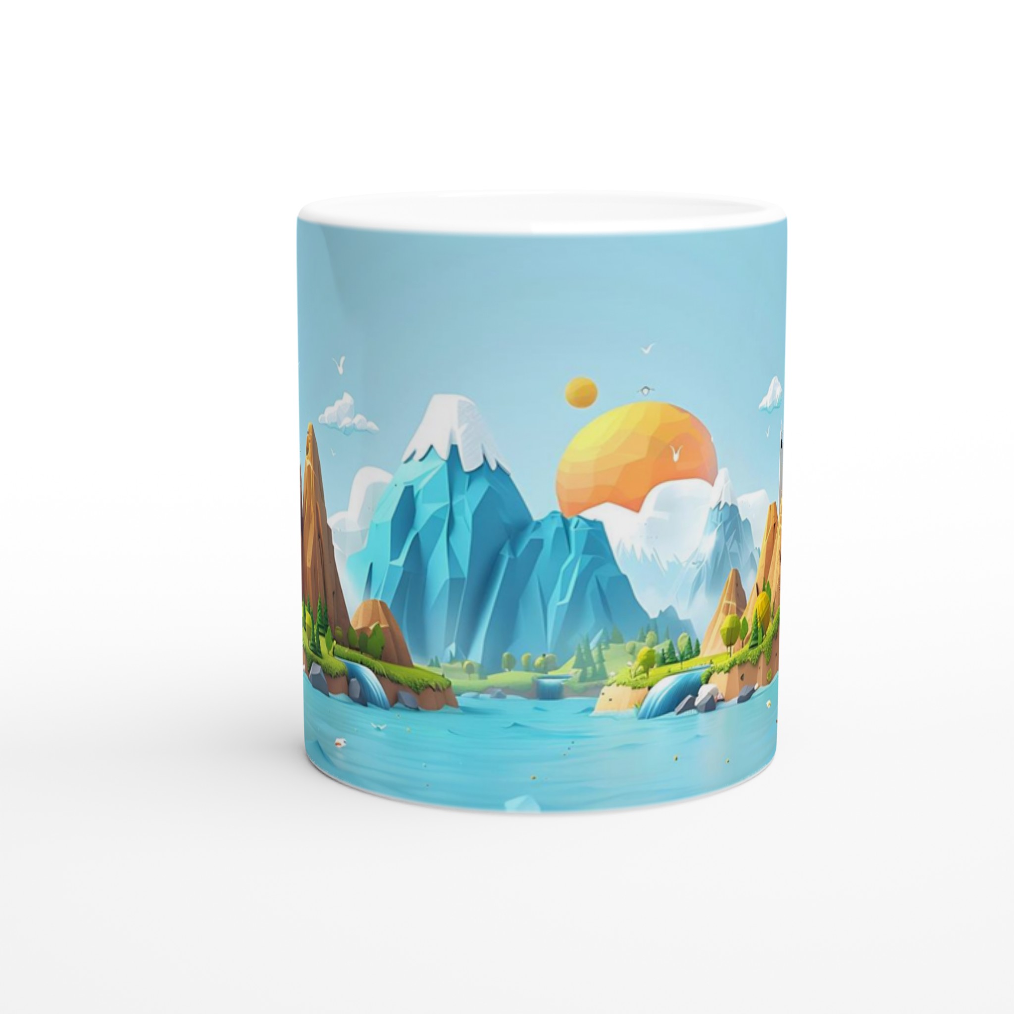 Äventyrsmugg: Lekfull Landskap Keramikmugg - 11oz, Välj Bland 7 Färger! 8 5978e625-34b7-43d8-b0ef-50bb11fe3100