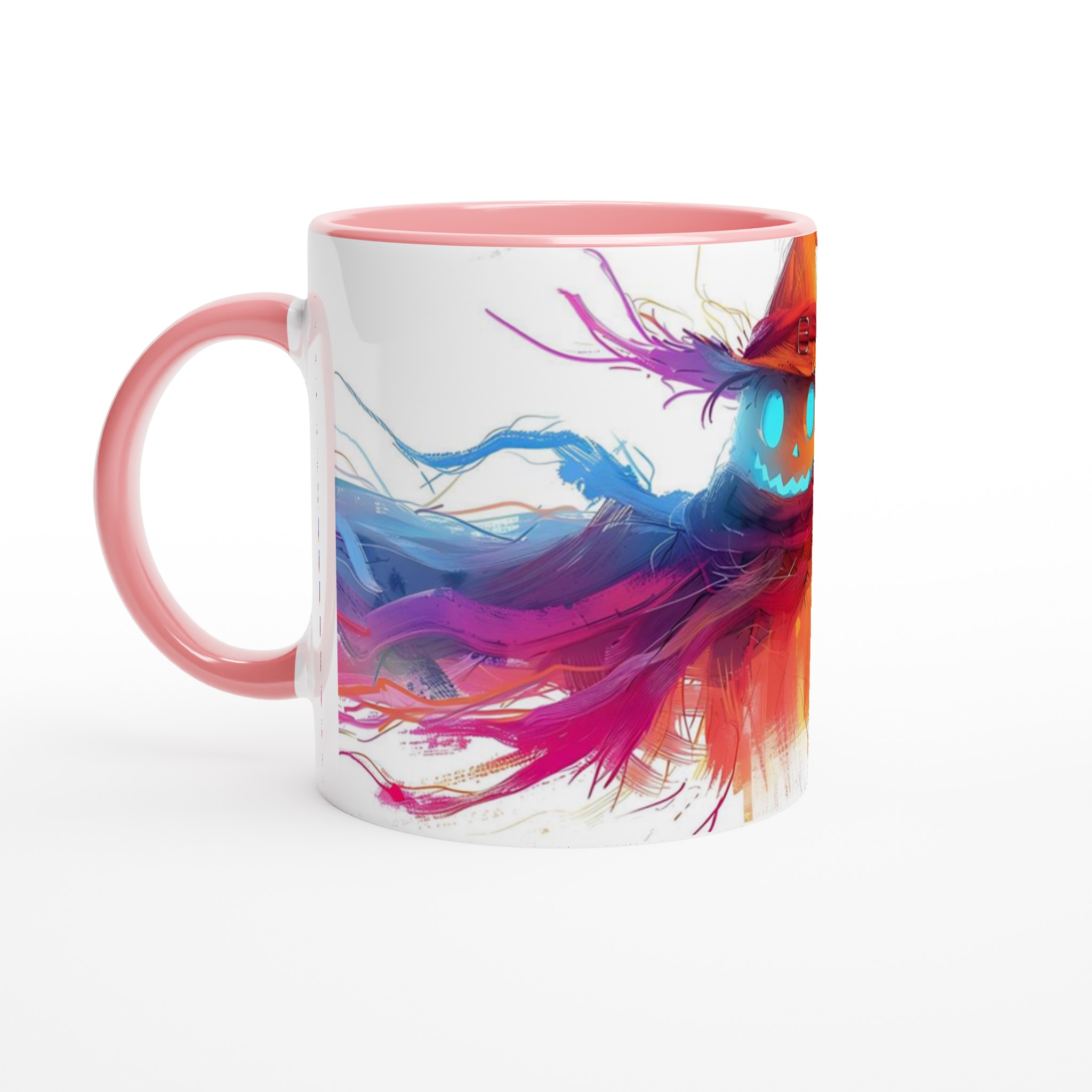Magisk Skräckinjagande Fågelskrämma Keramikmugg - Färgsprakande Halloween Design för Din Favoritdryck 6 59b96e55-327f-4a70-8925-a576f0964515