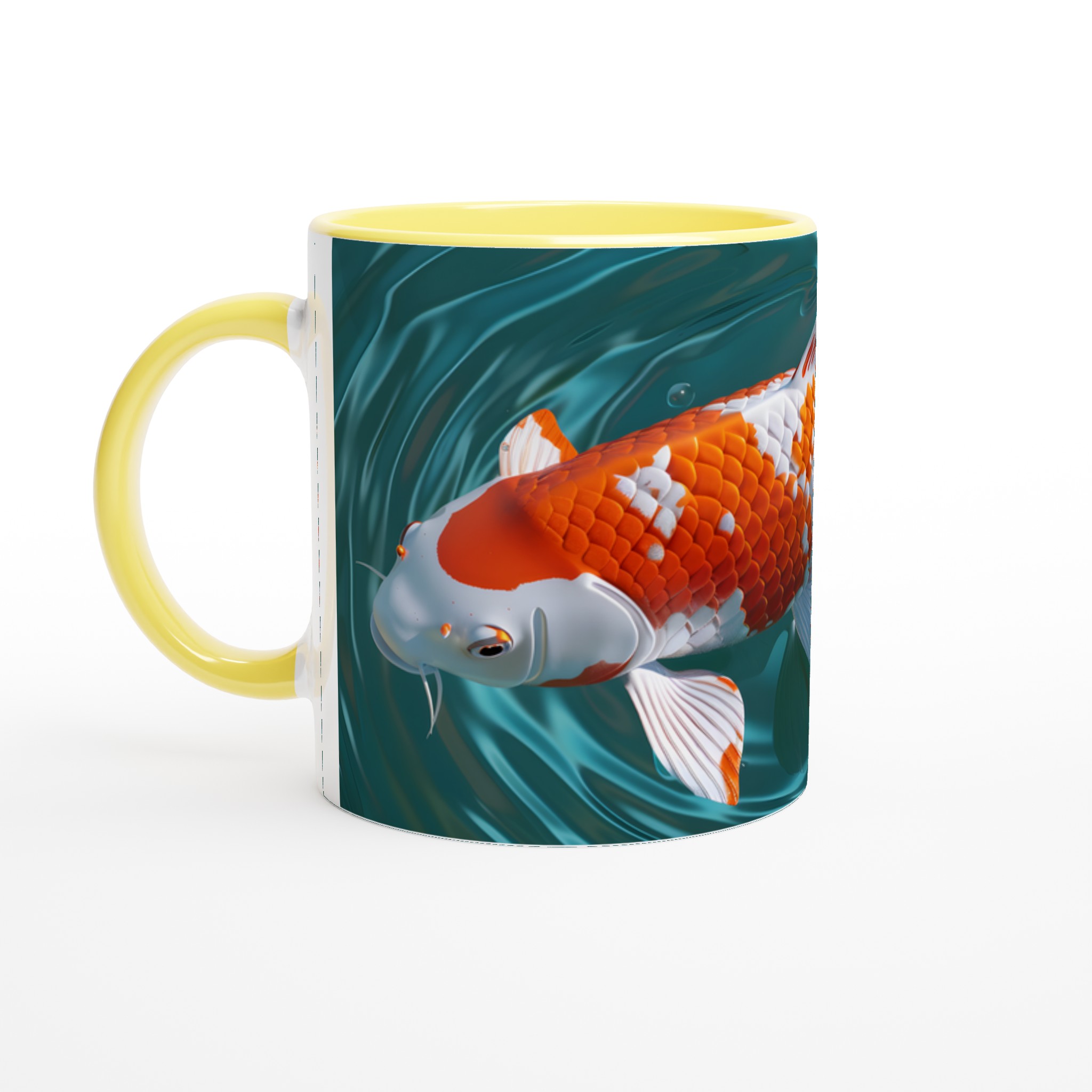 Koi Fisk Keramisk Mugg - Levande Konst i Din Hand, Välj Bland Flera Färger! 5 59d1a954-56ac-4079-a191-c3f2419fb9a6