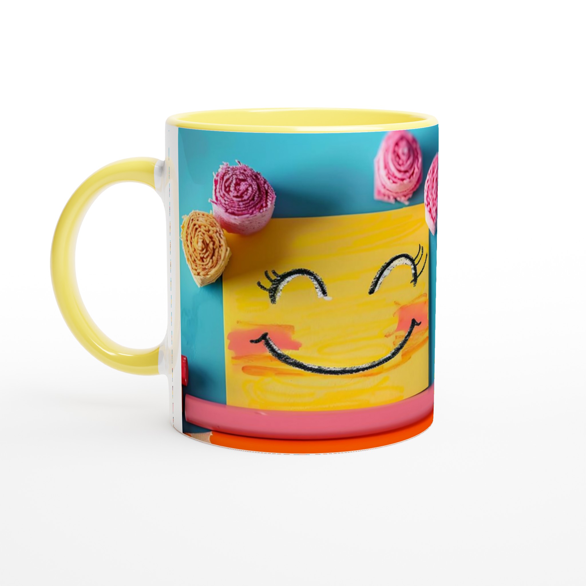 Glad Mugg: Personlig 11oz Keramikmugg i Klara Färger för Kaffe & Te 5 5a186efb-ec84-43dd-b91c-e6ced4d84888