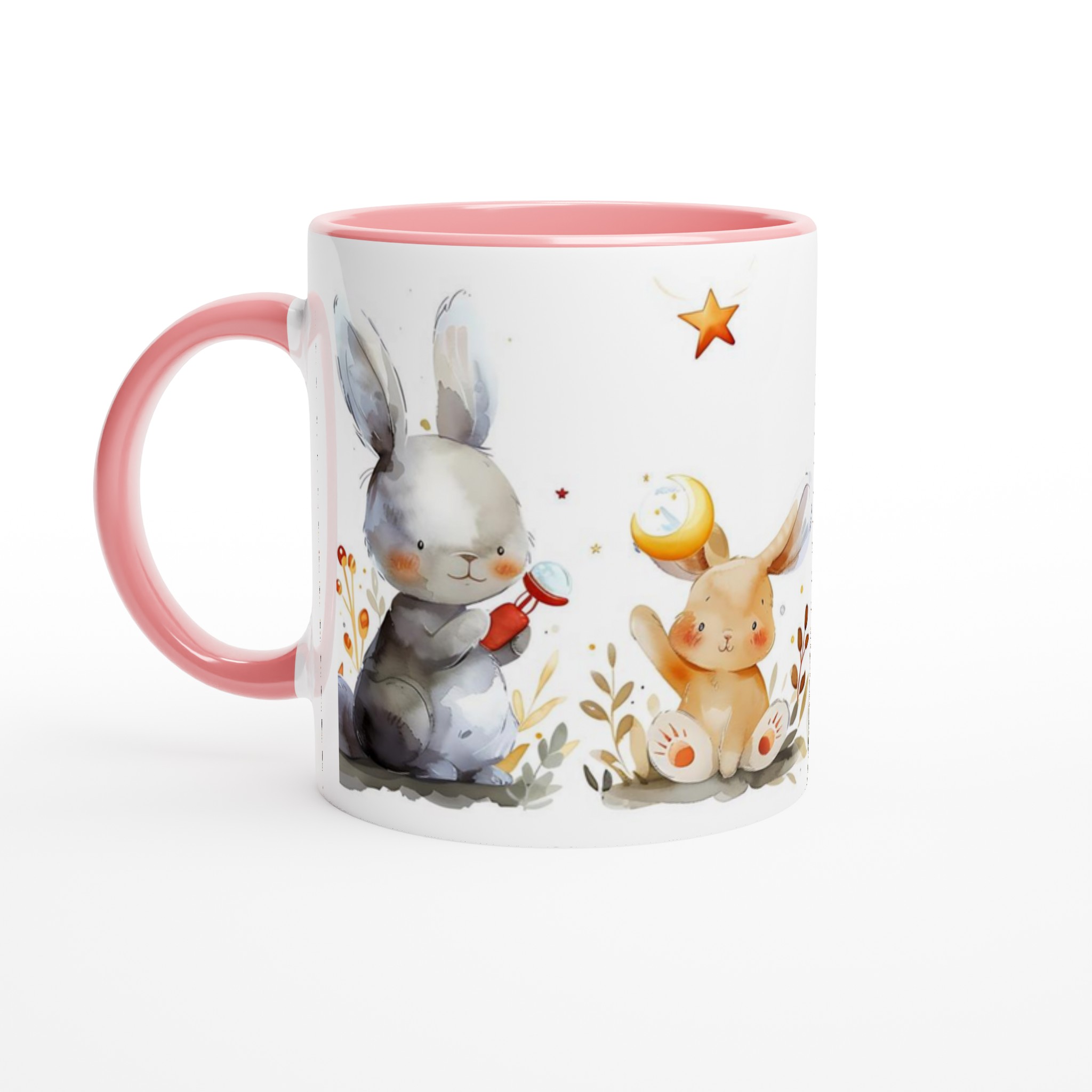 Söta Vattenfärgs Kaniner - 11oz Keramisk Mugg för Barn & Djurälskare i Valfri Färg! 6 5a33528e-8004-4b01-abc4-8745d2798767