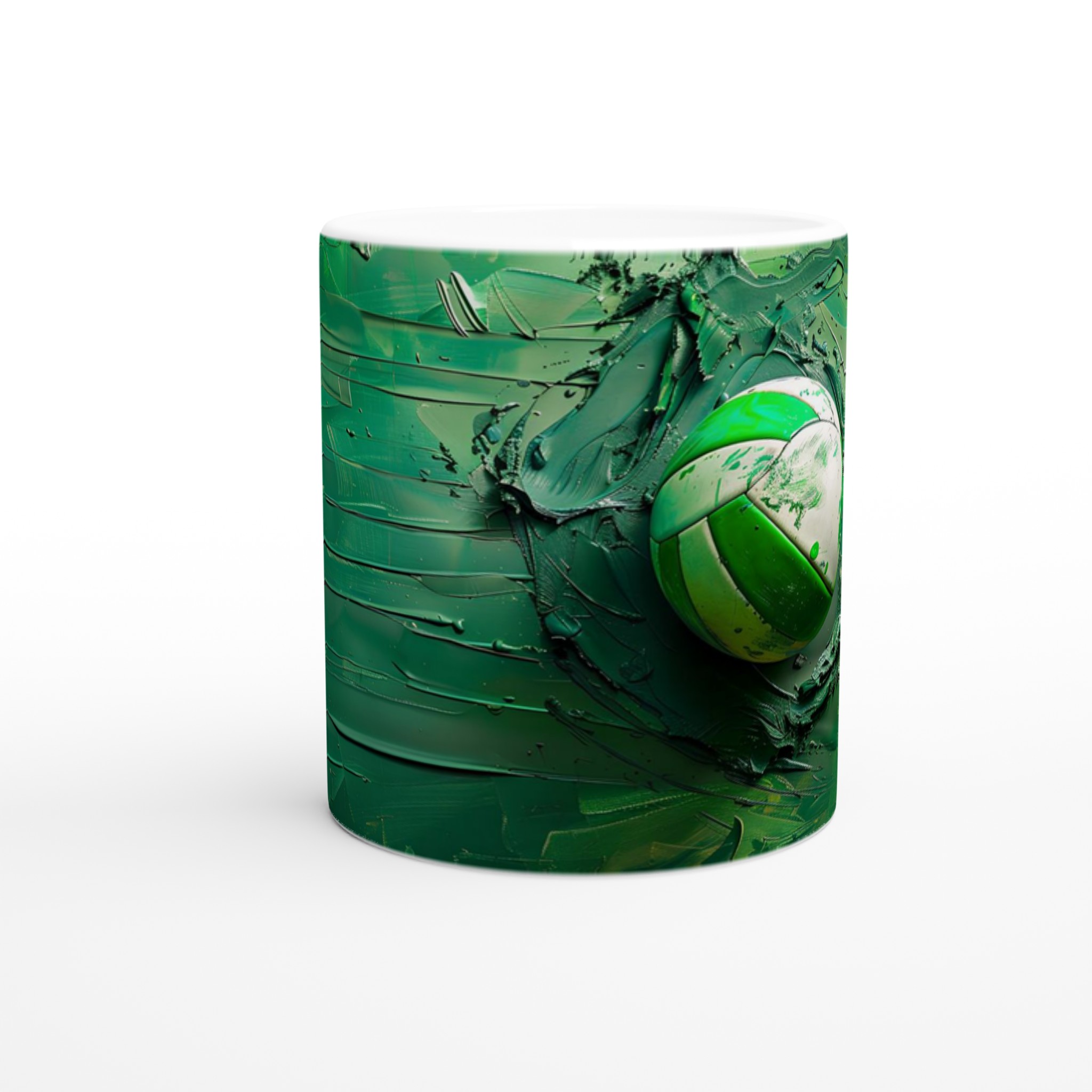 Grön Konstmugg: Volleyball i Akryl – 11 oz Keramisk Kaffemugg i Valfri Färg 8 5a3f0603-c408-444a-94a0-c2cf78c0eb1f