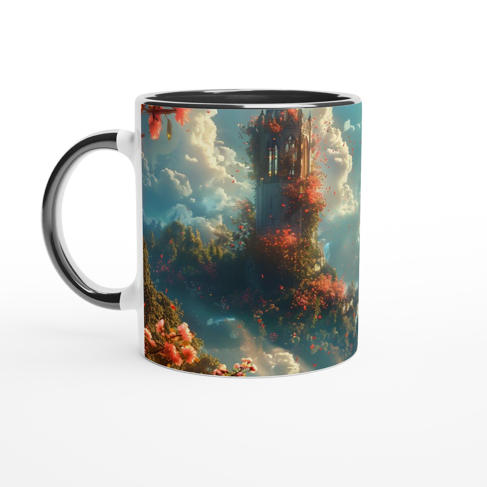Magisk Blomstertorn Keramisk Mugg - 11oz Kaffemugg i ditt val av färger 7 5a41d8d9-0dd1-49b5-8125-502cd22a34ca