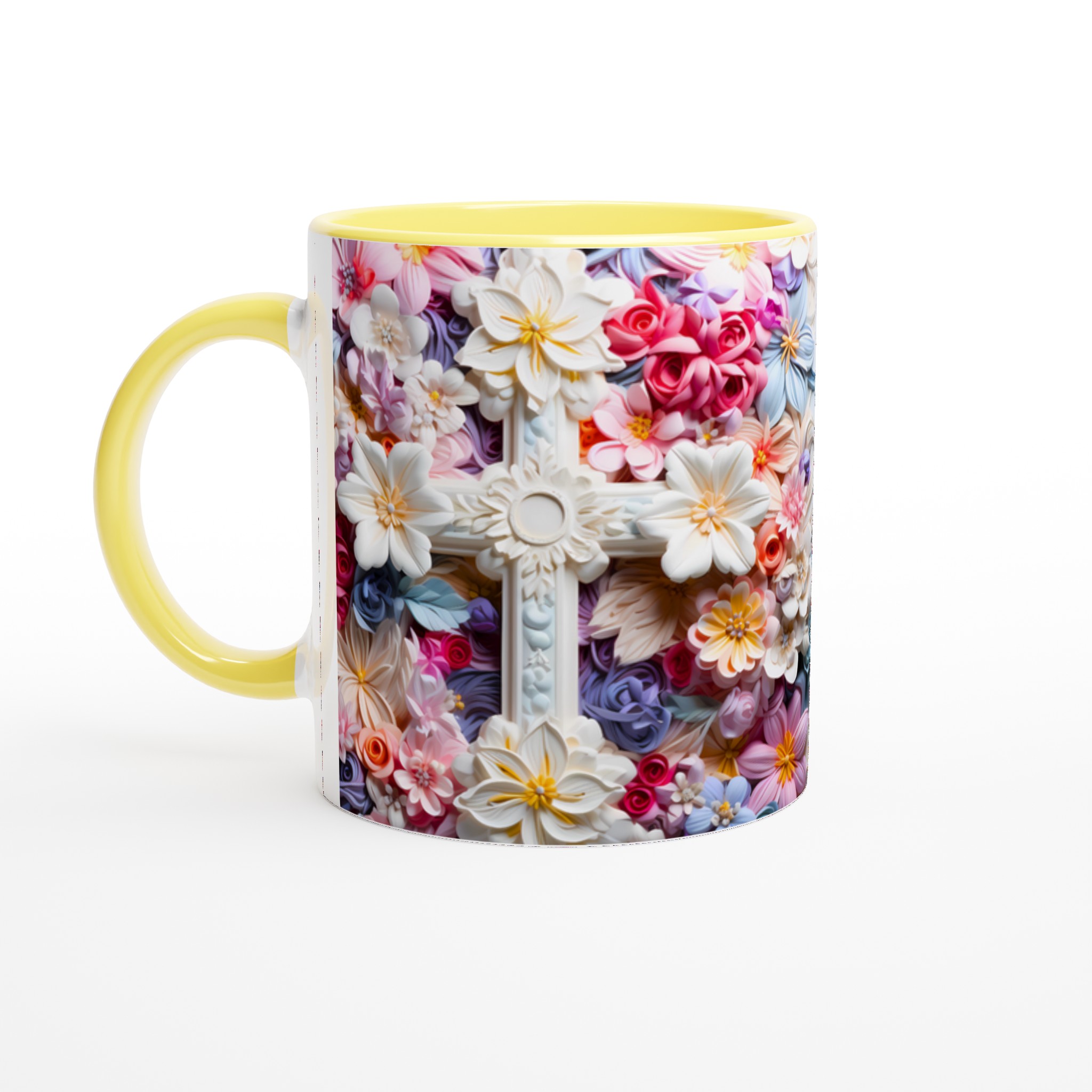 Pastellblommig Keramisk Mugg – Konstnärlig Design i Våriga Nyanser, Välj Din Färg! 5 5a6843cd-df38-4f4e-ad97-b2e382f44c15