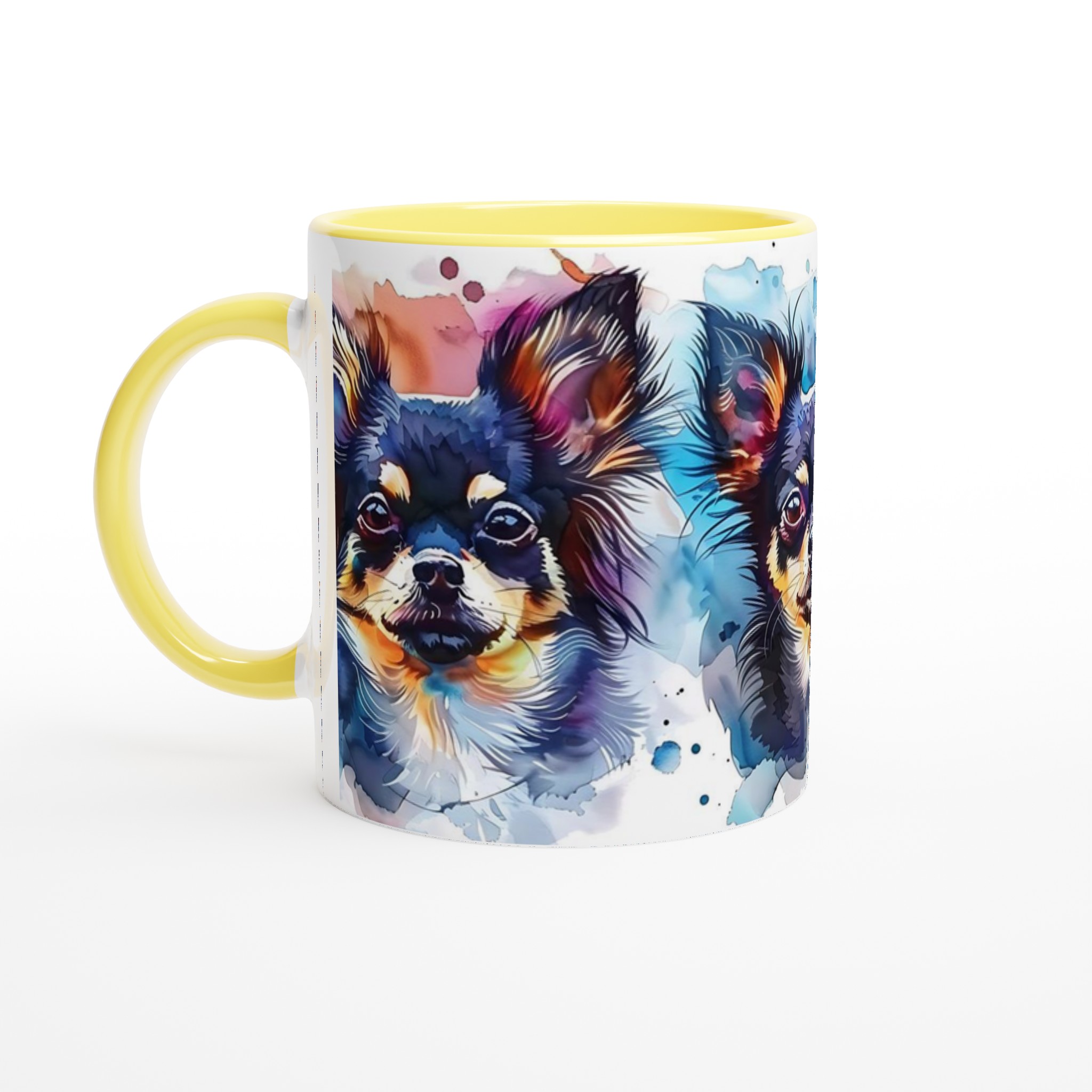 Chihuahua Watercolor Magic: 11oz Keramisk Mugg i Valfri Färg – Färgstark Hundkonst för Varje Kaffestund 3 5a85a5e6-c164-449d-b7cd-209f5b60c20f