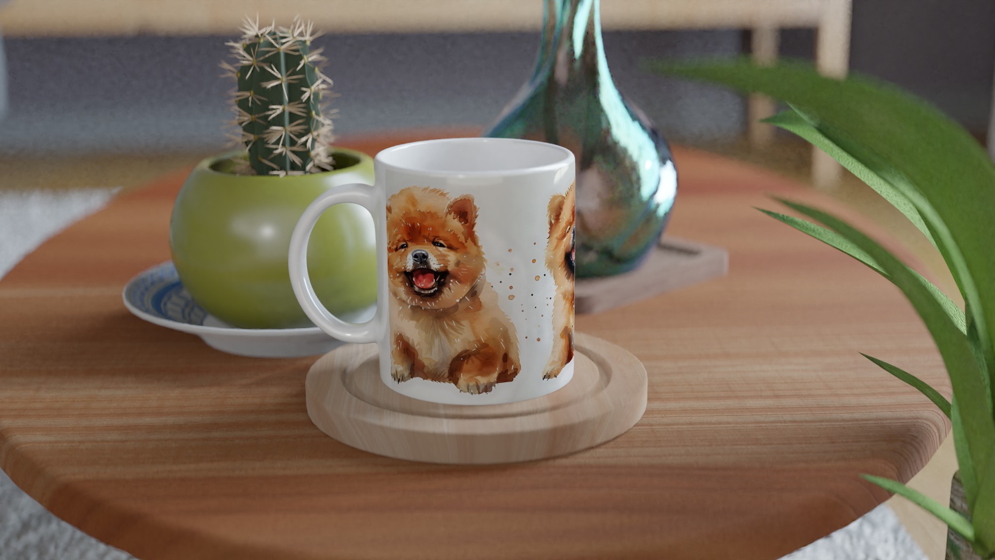 Glad Chow Chow Valp Keramisk Mugg – Charmigt Akvarellmotiv för Hundälskare, Välj Din Favoritfärg! 9 5a85cf1b-e89a-4ba4-988a-fe547c7d62a4
