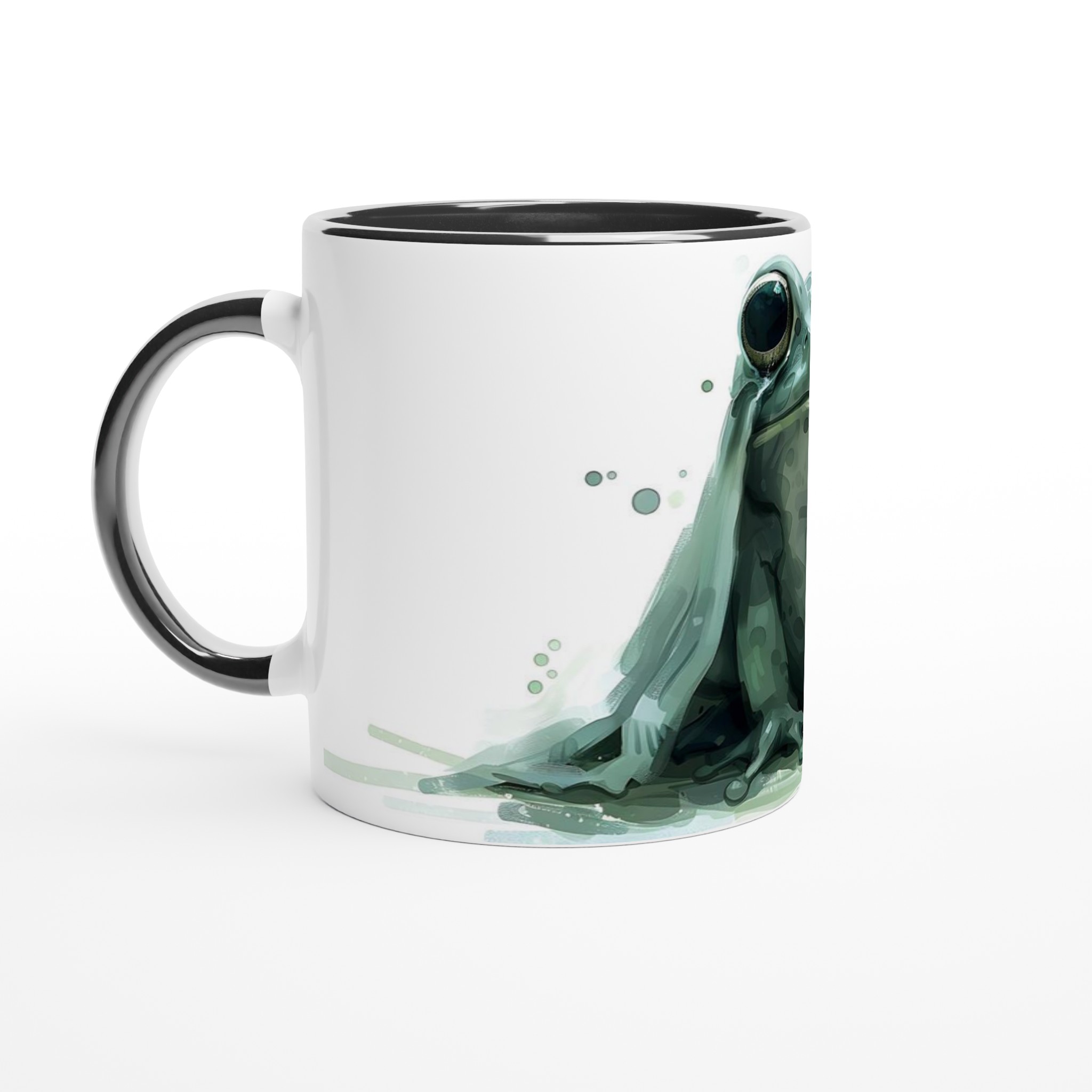Grön Akvarellgroda 11oz Keramisk Mugg – Unik Design för Djurälskare i Flera Färger 7 5a90ffc2-eb4e-46f2-90a3-61bda302d6ea