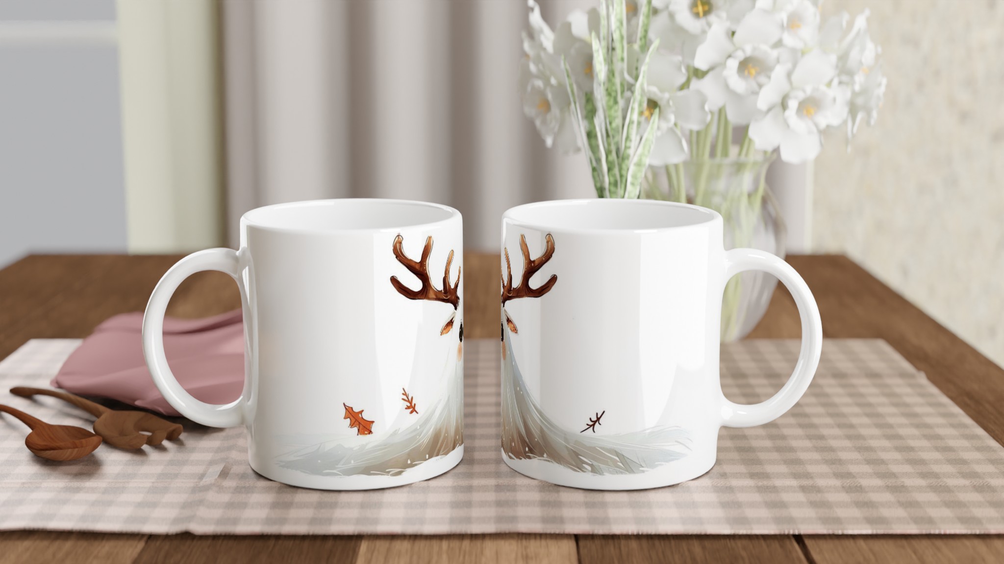 Söt Spöke-Rådjur 11oz Keramisk Mugg – Unik Design för Kaffe & Te i Flera Färger 10 5a99c0b0-edad-462b-8036-c9726e8ba9c5