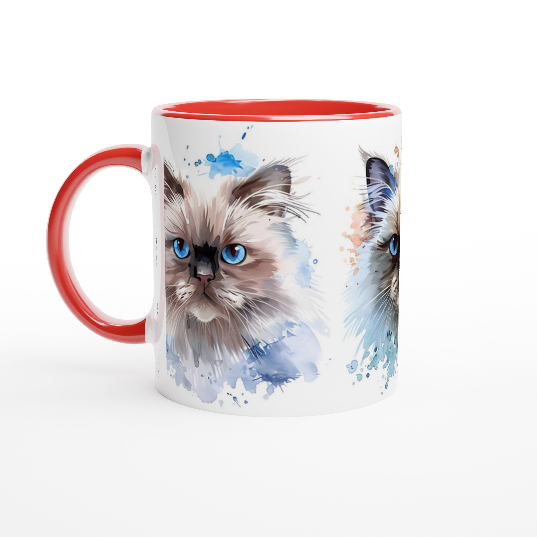 Akvarell Kattmugg - Blåögd Skönhet i Mjuk Design, 11oz Keramik 2 5b003f66-5520-464f-90fb-078f1822ccfe