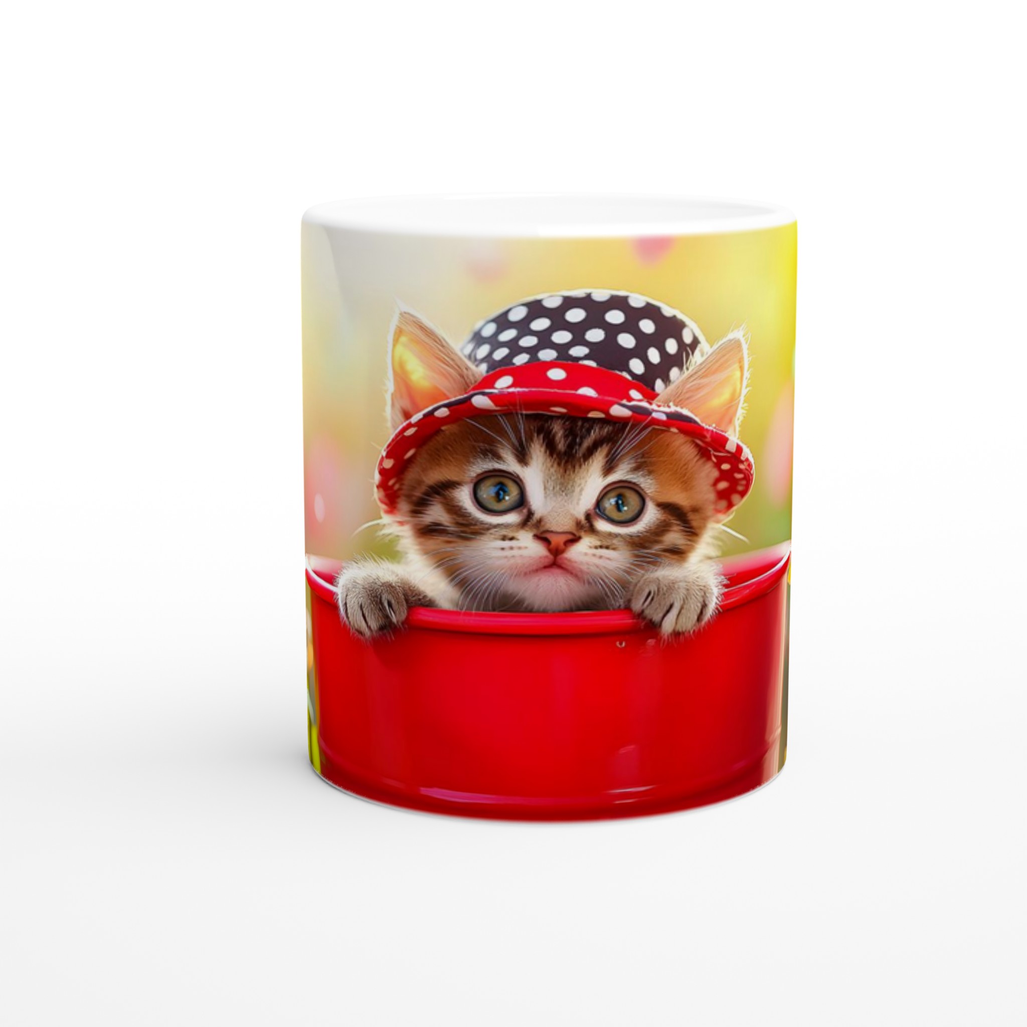 Söt kattunge i hatt - 11oz Keramisk Mugg för kattälskare 8 5b6abbd7-baff-4e44-826a-aad404a5fbdd