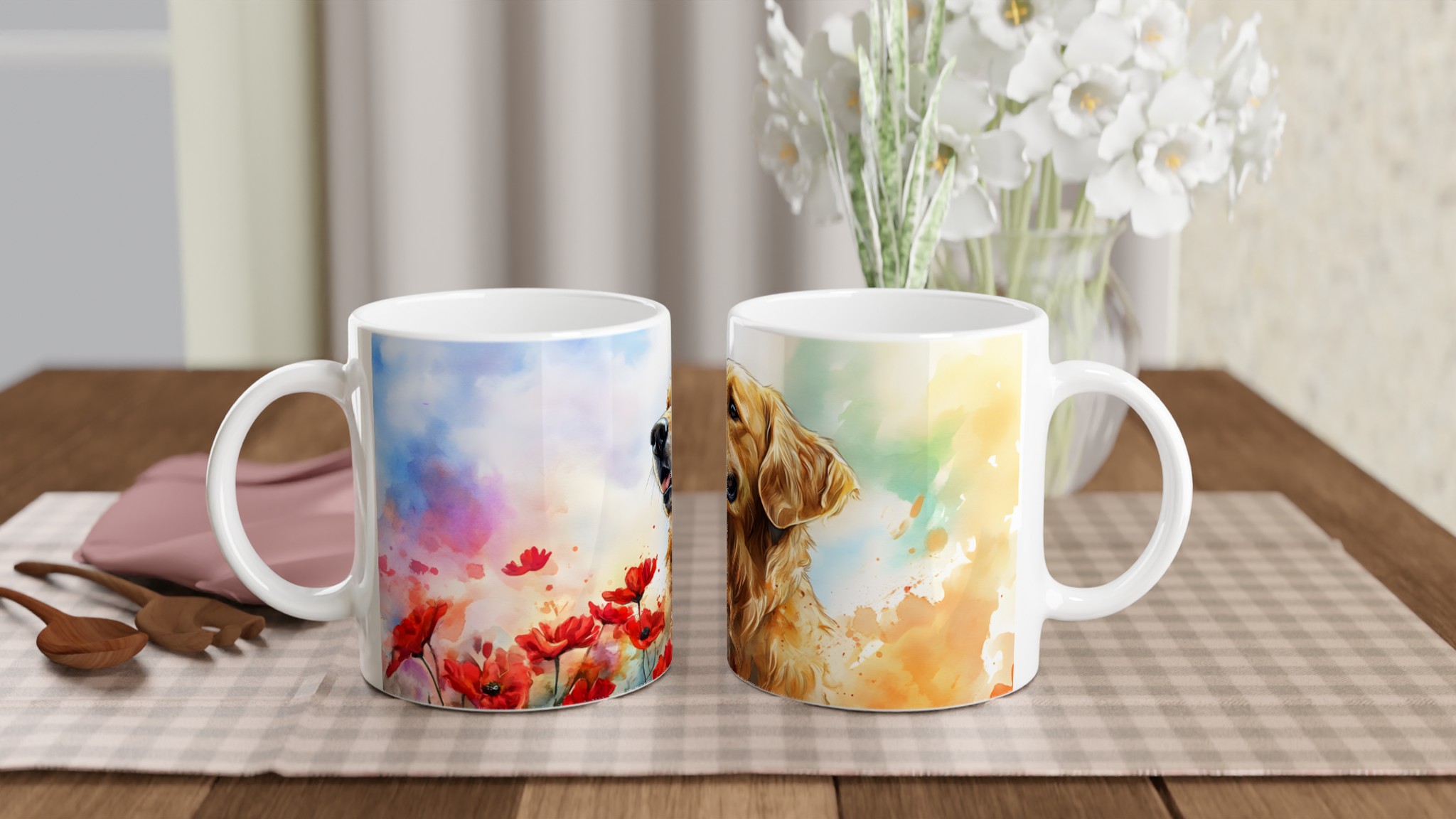 Färgstark Golden Retriever Keramikmugg – En Akvarellhyllning till Din Bästa Vän, Finns i Sju Levande Färger 10 5bb1b29c-81c1-4748-8d56-a933a1512d5a