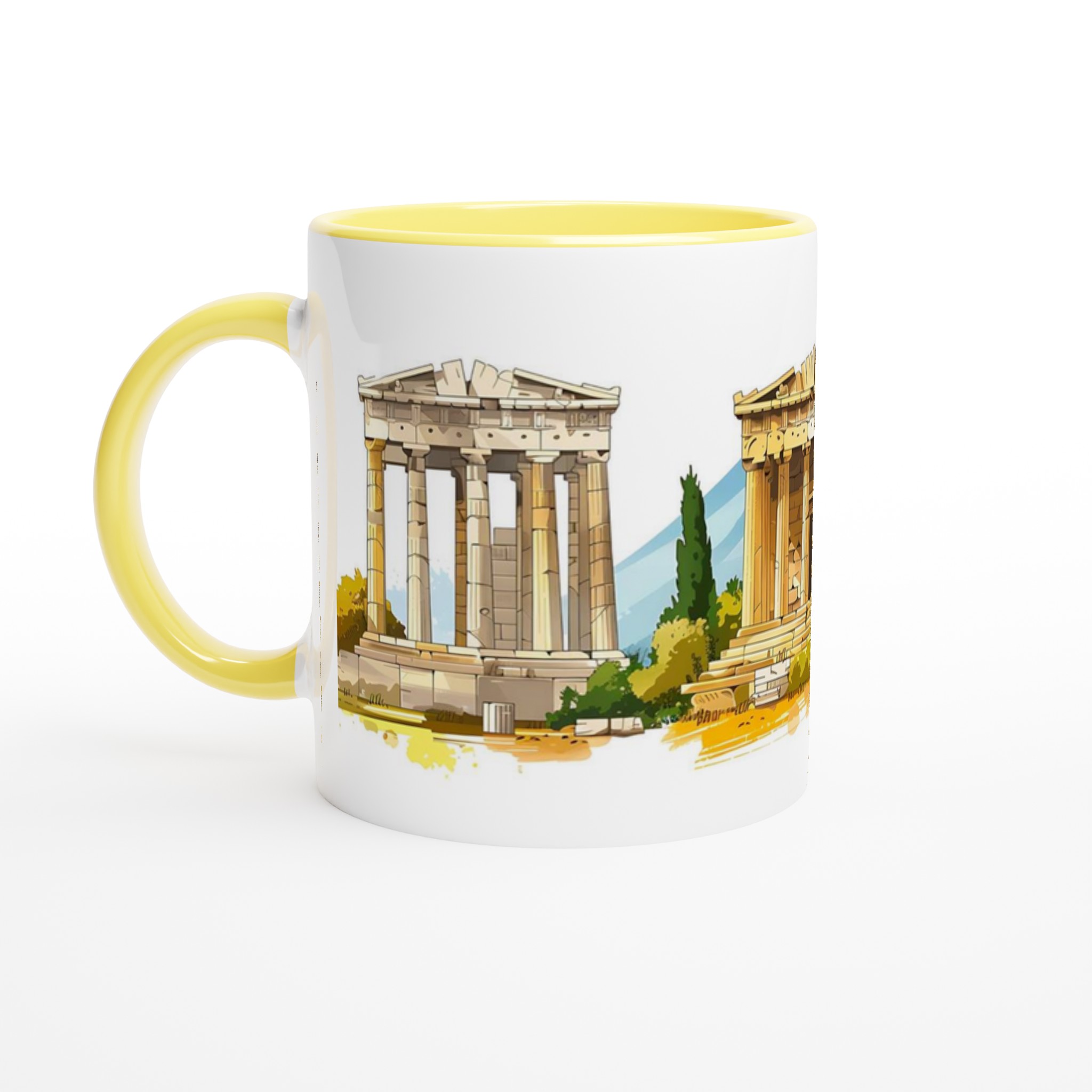 Antik Grekland Tempel Mugg - Klassisk Konst för Din Kaffestund i Valfri Färg 5 5bce6a30-d0eb-4333-9d43-6b5a309fb980