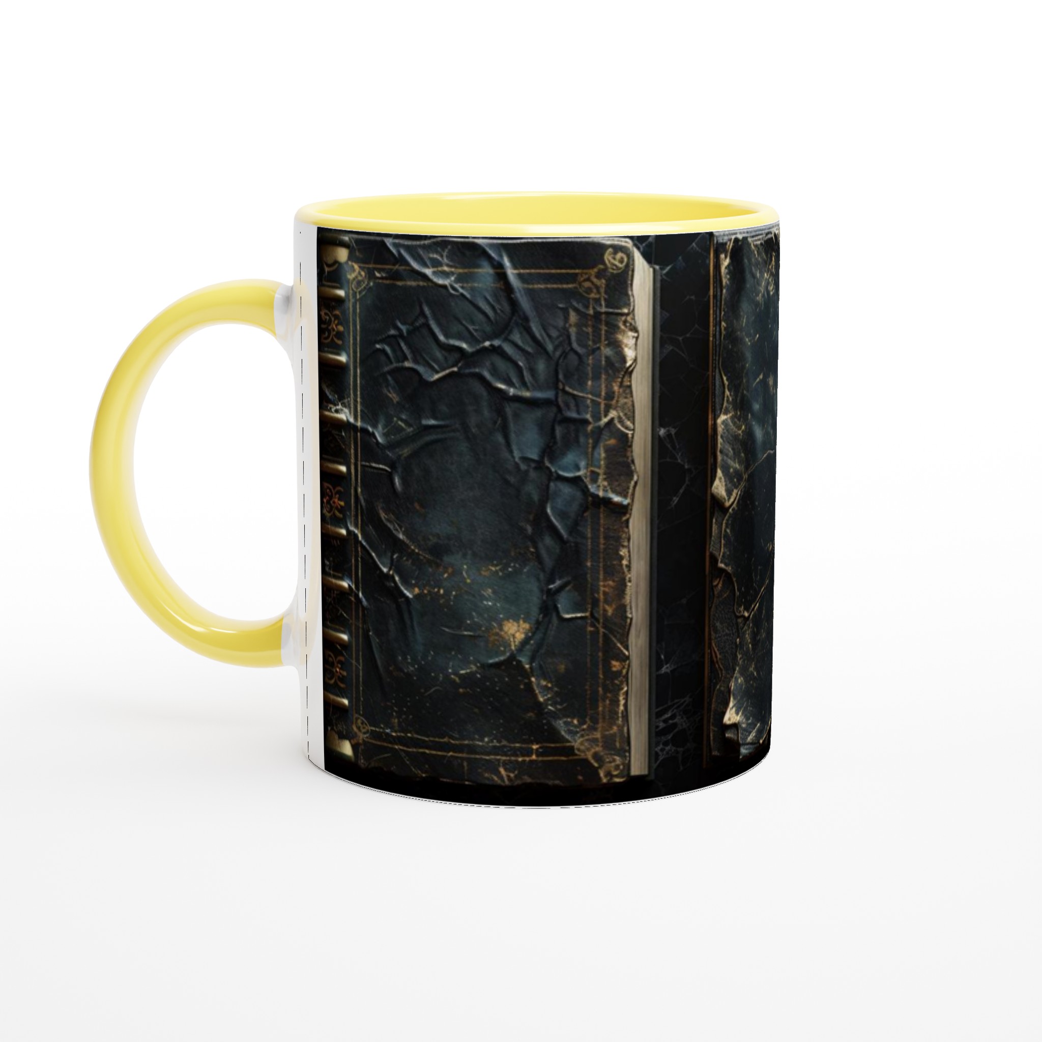 Vit 11oz keramisk mugg med elegant vacker svart vintage finish i sju färgstarka keramiska nyanser 5 5bf549c2-2922-4241-aa57-850d02263b21