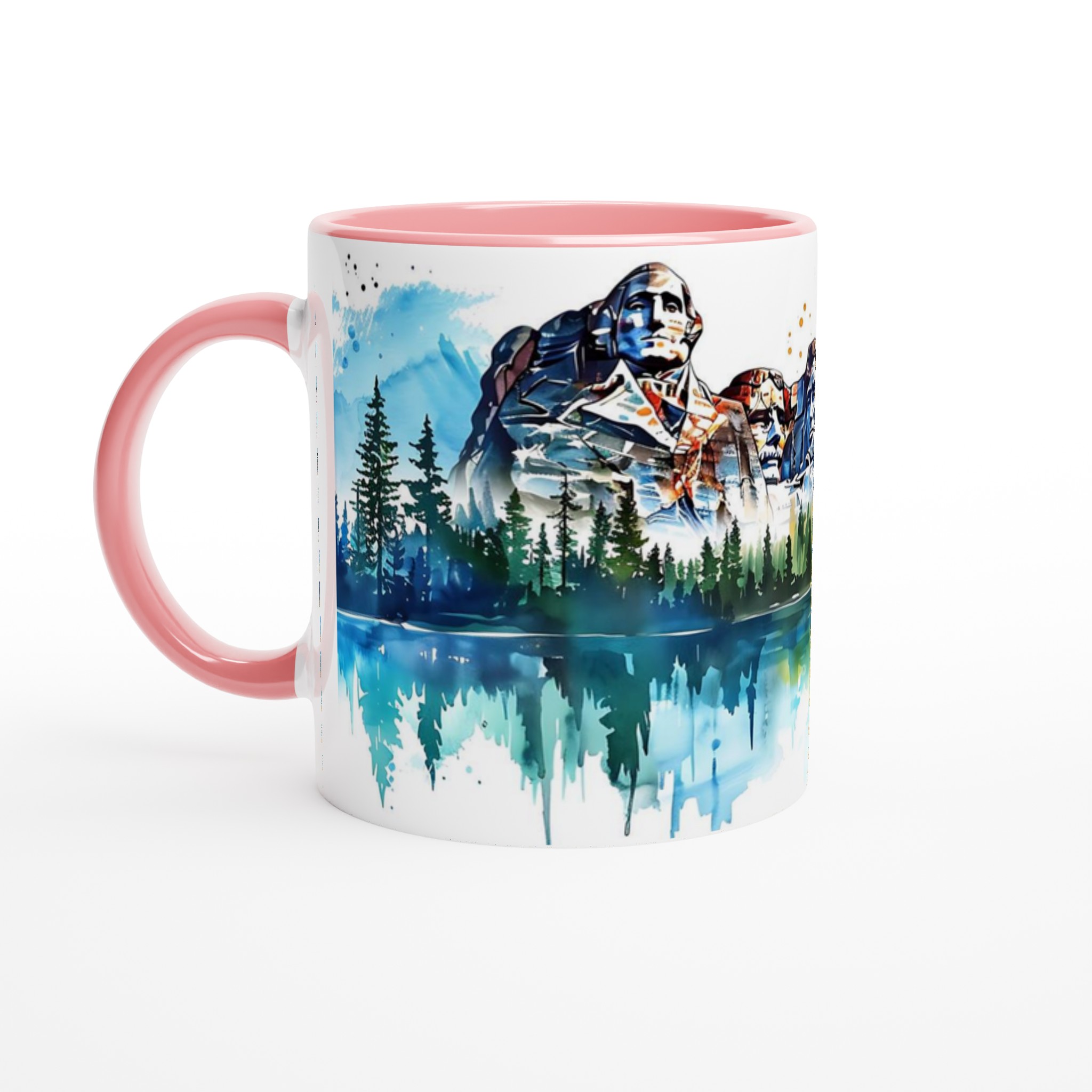 Mount Rushmore Vattenfärg Mugg - USA-historia i Livfulla Nyanser - 11oz Keramisk Kaffekopp 6 5bfb8b7b-be81-47c3-b6d9-1faaef53cdbf