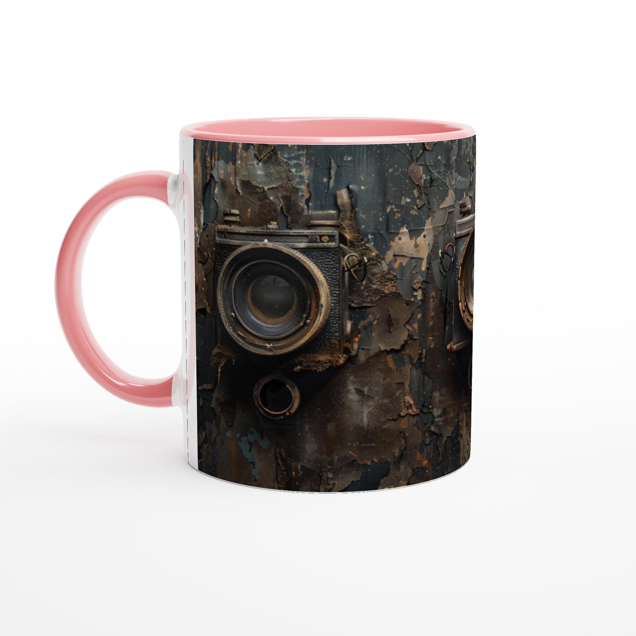 Vit 11oz keramikmugg med vintagemotiv i rå industristil – välj bland sju färgstarka nyanser 6 5c0d6677-8c48-4954-8f83-17fc4e1f0d53