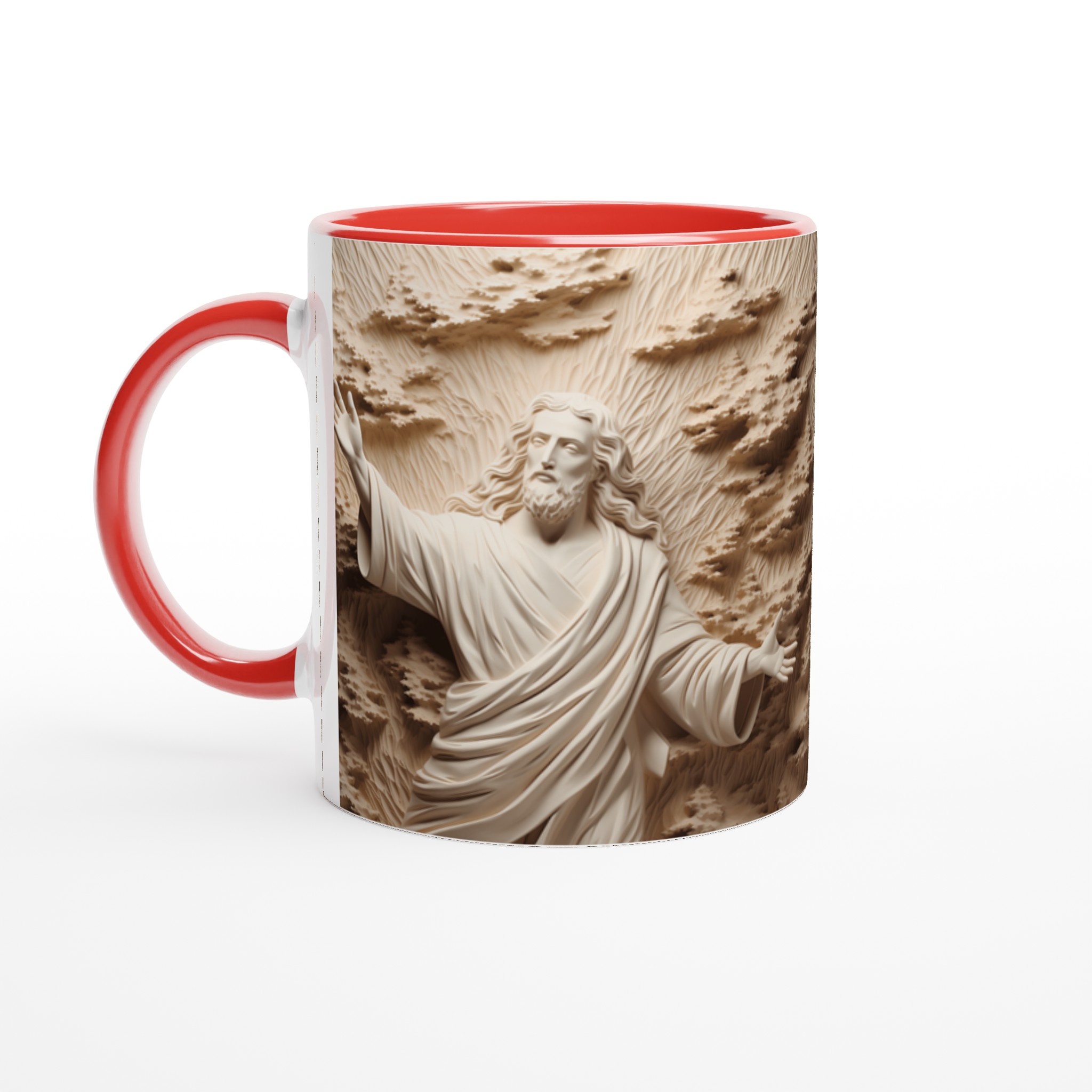 Jesus Skulptur Design Keramisk Mugg - Välj bland 7 Färger 2 5c1af7ac-6816-4900-917a-652af4f00dba