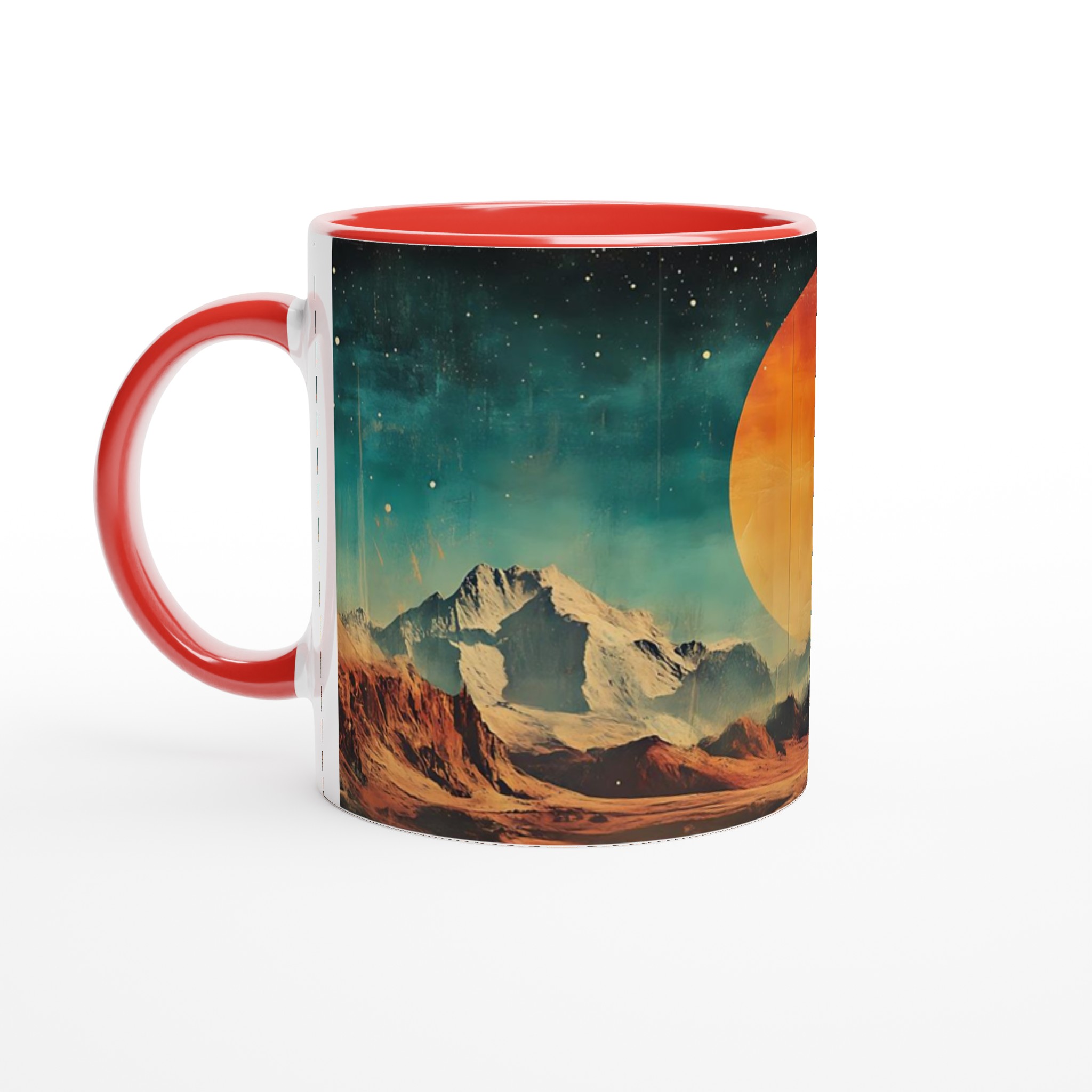 Retro Sci-Fi Vibe Keramikmugg – Dröm dig bort till Mars med 11oz kaffe i din valfria muggfärg! 5 5c2c2278-c719-412c-92e1-9b1a2b1d7afd