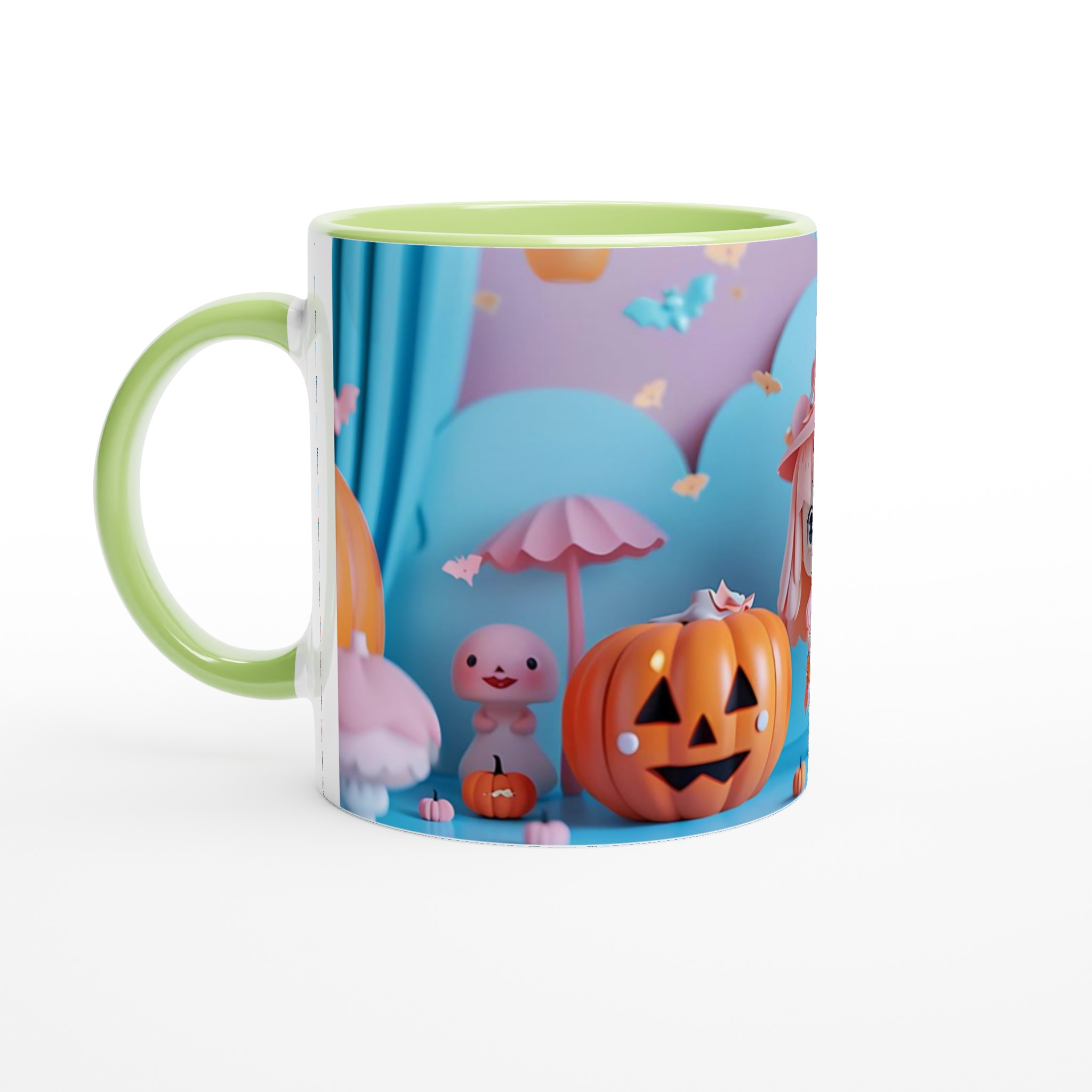 Pastel Halloween Mugg – Söta Pumpa- och Häxmotiv i 11oz Keramik, Välj Bland 7 Färgstarka Nyanser! 6 5c6c3a42-6206-4bbb-95f7-581a91860eda