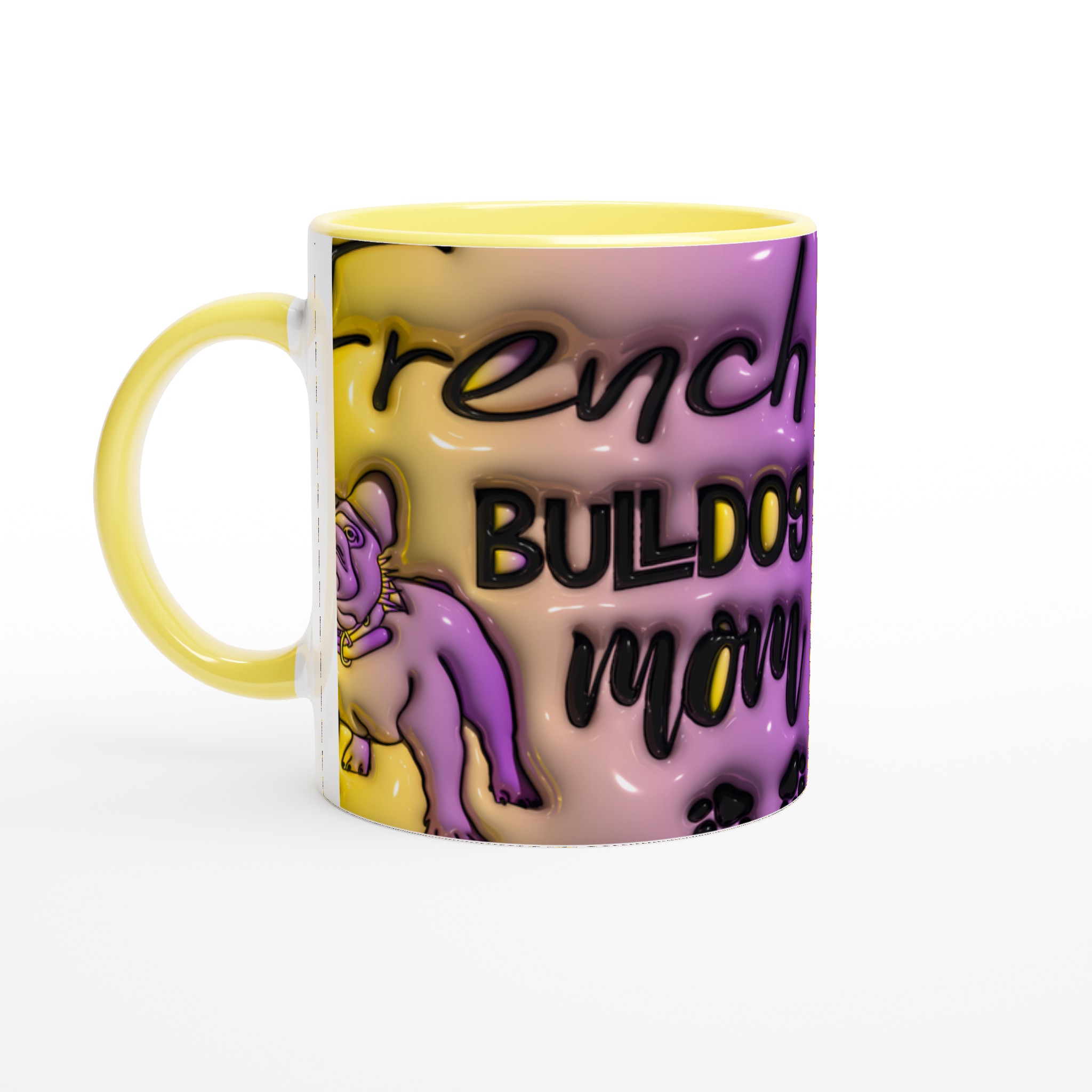 French Bulldog Mom Keramisk Mugg – Unik Design i Klara Färger för Kaffeälskare 5 5c865851-d44c-4926-ad2e-8e8570ca20bb