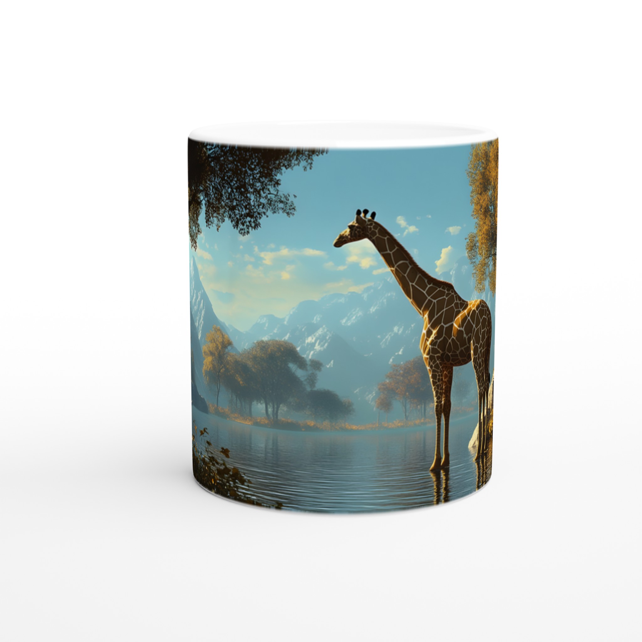 Majestätisk Giraff Vid Bergsjö – 11oz Keramisk Mugg i Valfri Färg 8 5cc7e14c-b164-41da-a186-cd878f39daeb