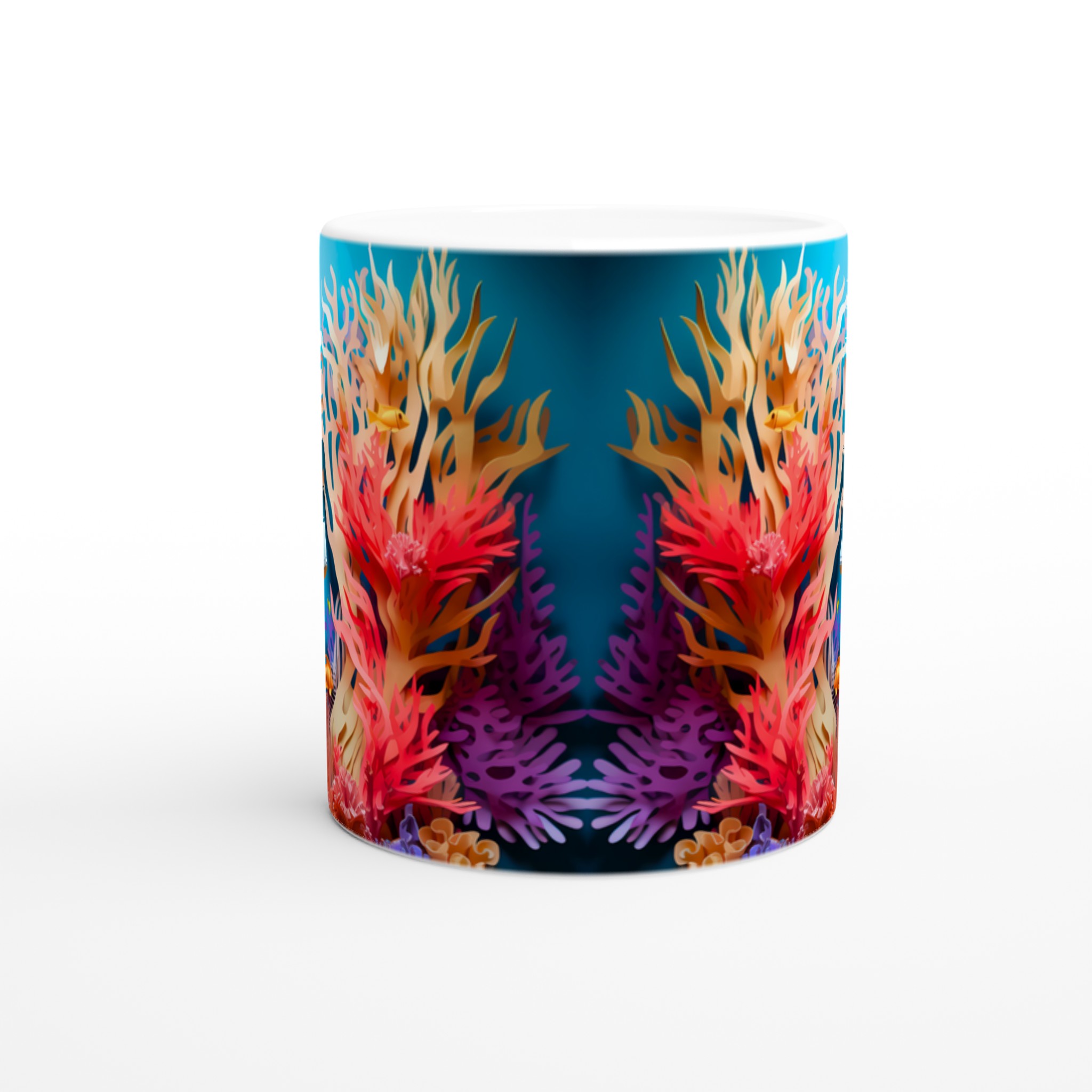 Tropiskt Havsmotiv Keramikmugg - Livfulla Fiskar & Koraller i 11oz 9 5d25e23f-c402-42e1-9c69-eb956fe44c28