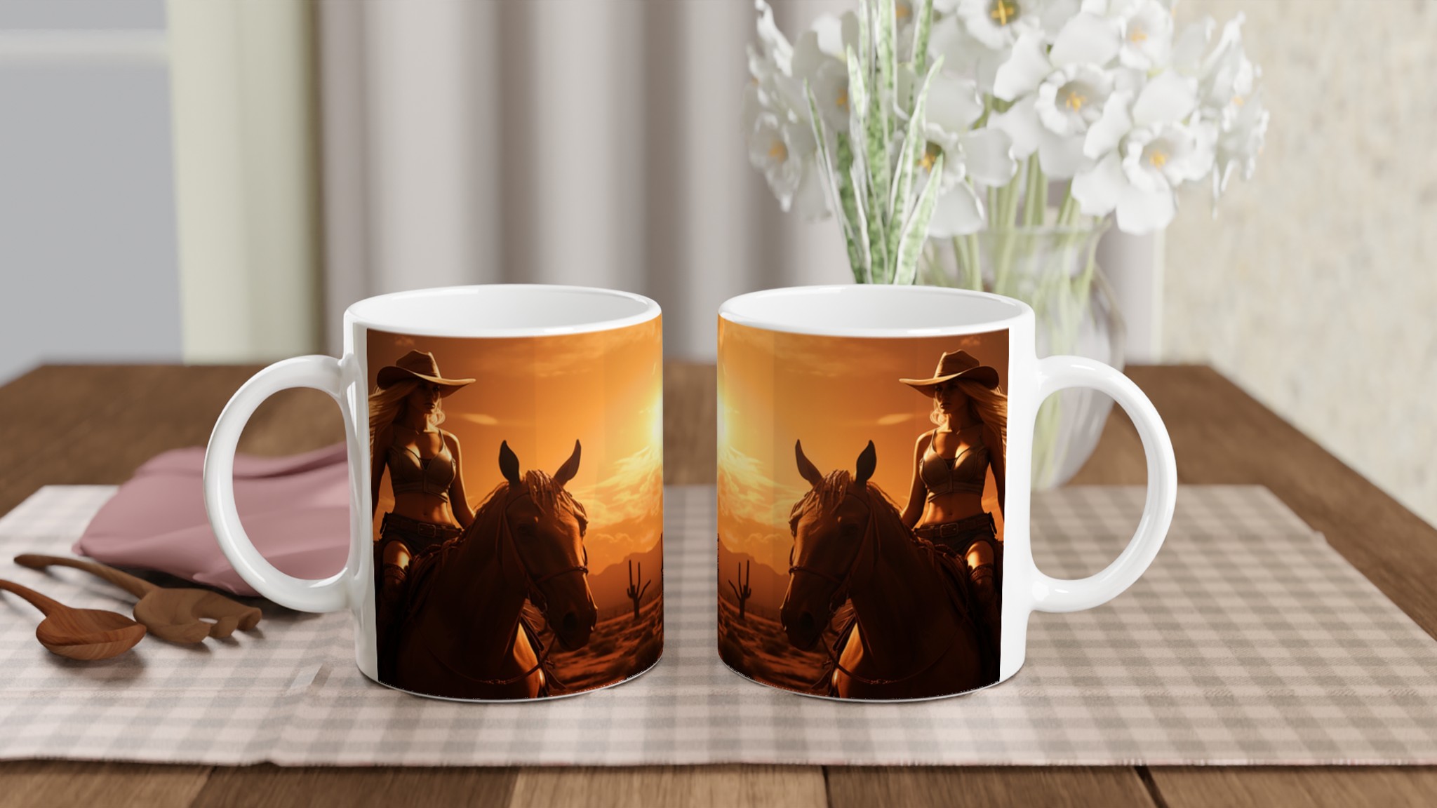Western Sunset Riders – 11oz Keramisk Mugg: Vilda Västern Charm i Sju Färger 10 5d49c8a3-976d-43f8-826d-21b42a0eacf8