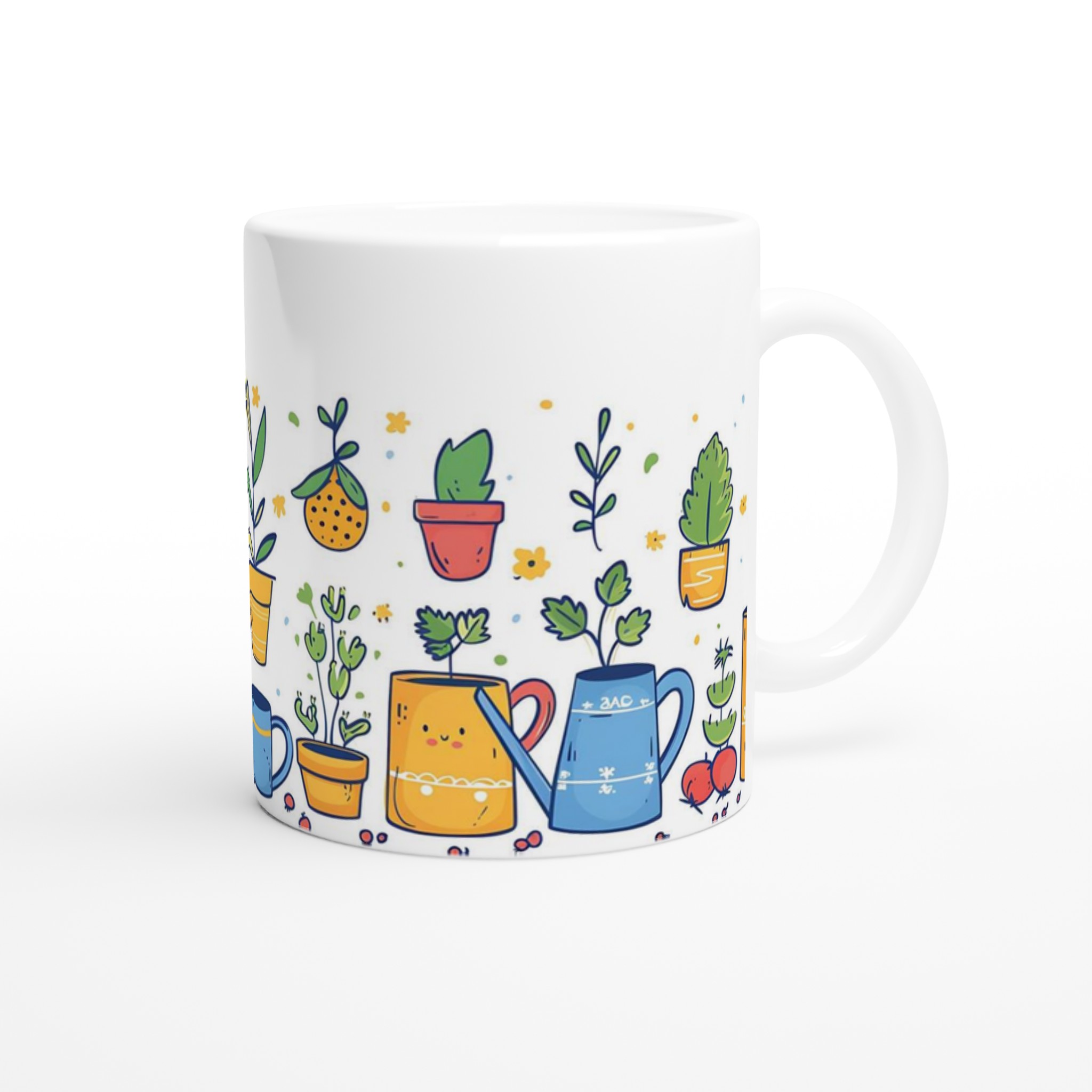 Mug med Livfulla Blomster & Trädgårdstryck – 11 oz Keramikmugg i Valfri Färg 9 5e0101a8-f3c3-4a0b-ba81-074e944d02ed