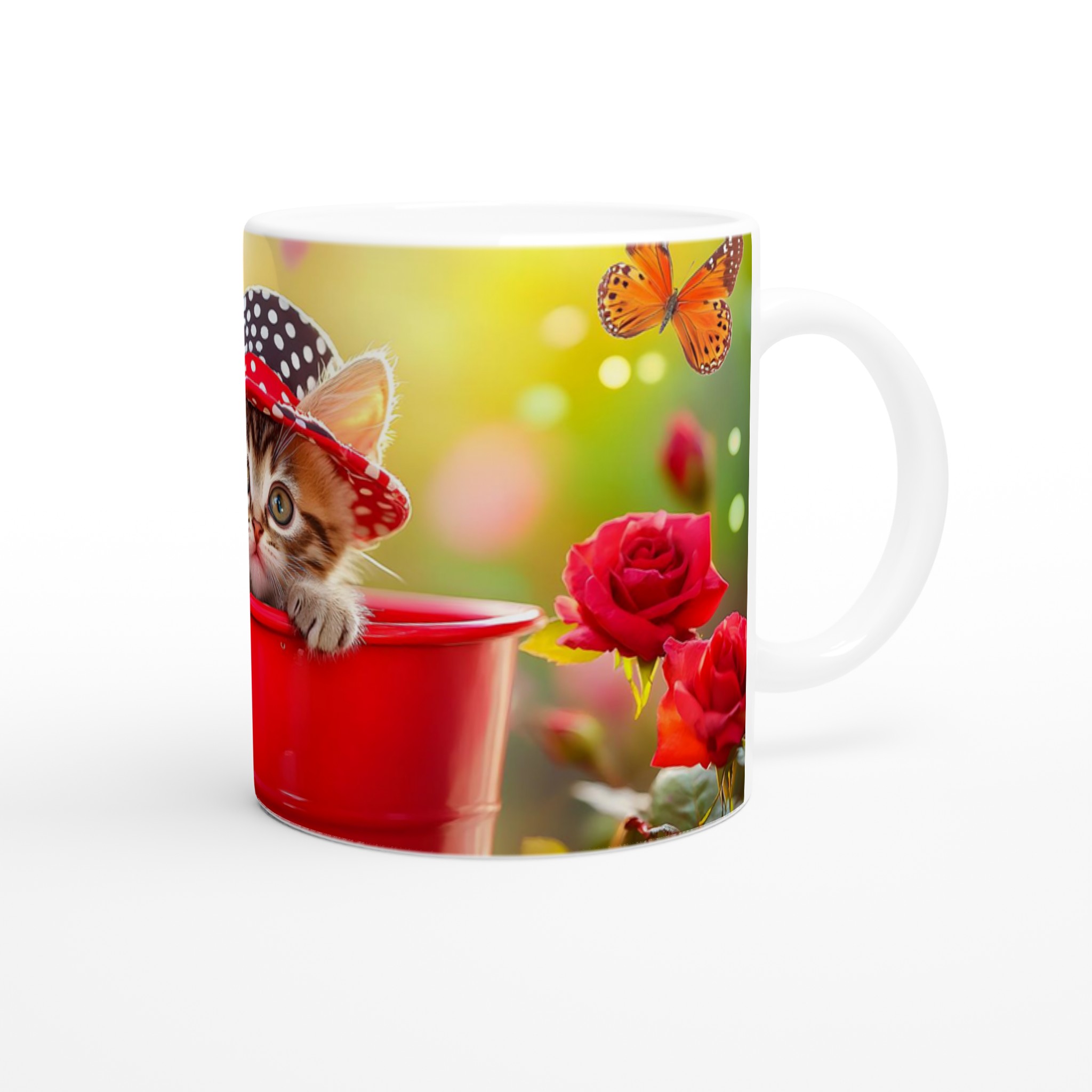 Söt kattunge i hatt - 11oz Keramisk Mugg för kattälskare 9 5e11a508-d40b-483e-baa4-09ae8298365f