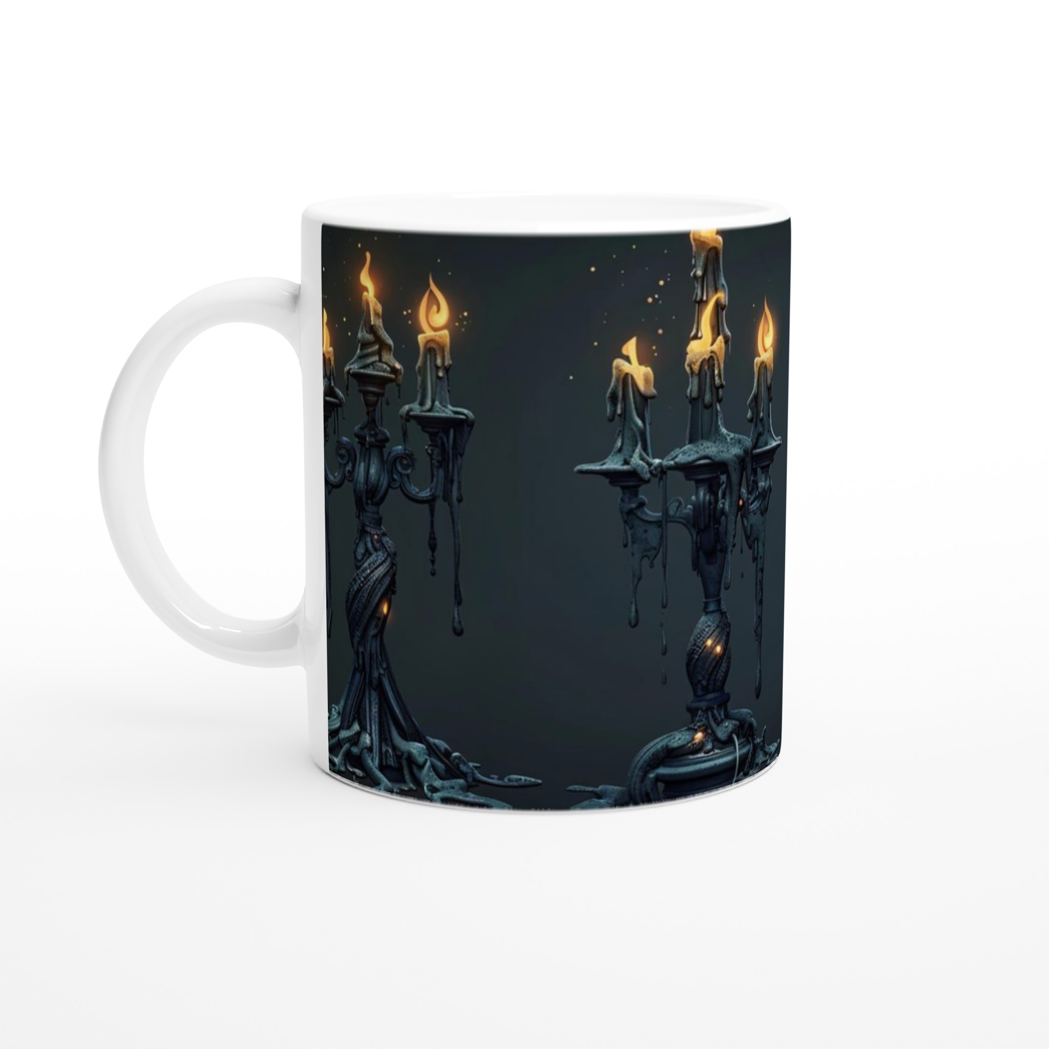 Mystisk Keramikmugg - Gotisk Kandelaber Design, 11oz – Välj bland 7 unika färger! 1 5e27cc57-bd3c-4625-a686-3e29ae8649b1