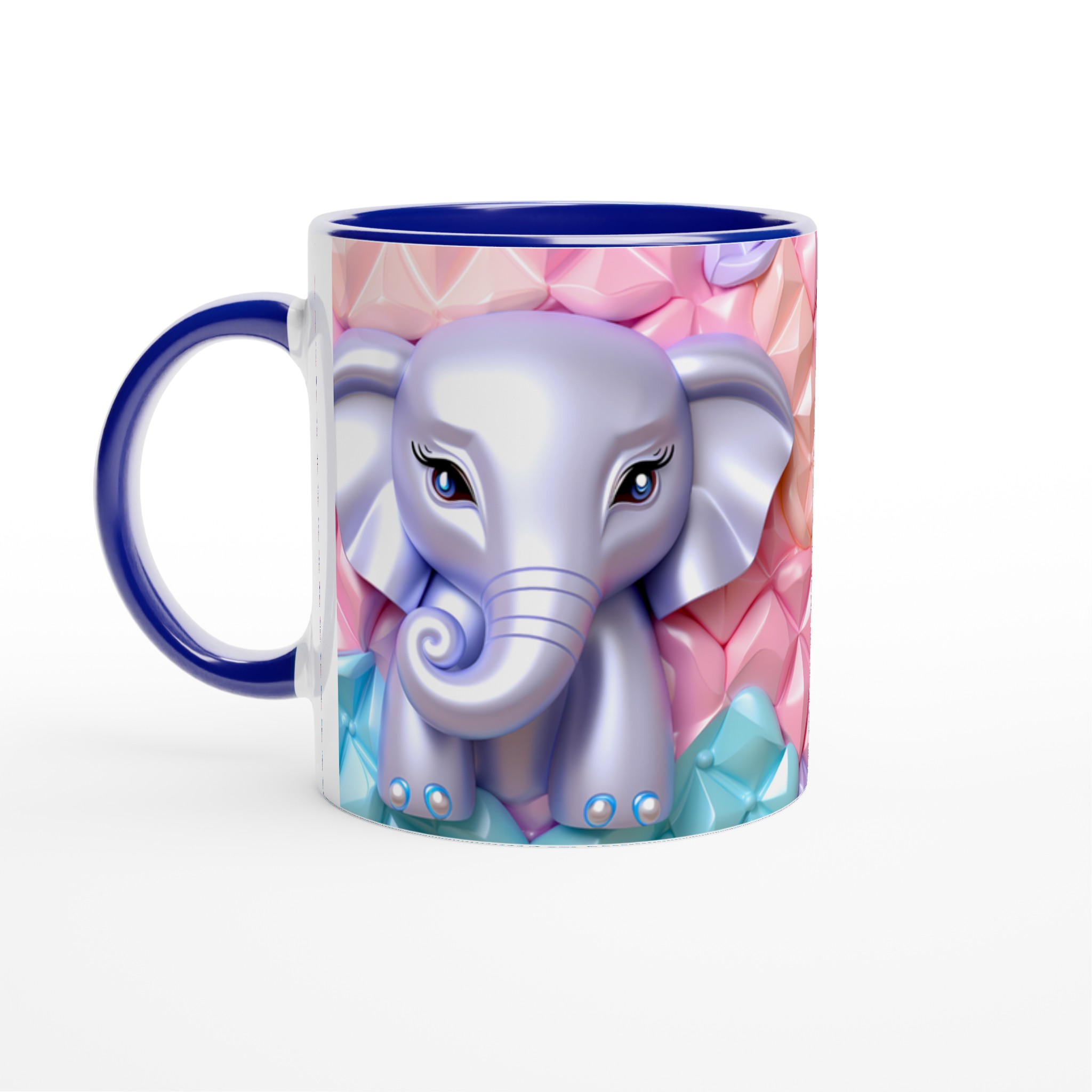 Söt Elefant & Pastell Bubbel Keramikmugg – 11oz, Välj Din Färg! 4 5e3c308a-8dd8-4111-8192-b3ed8ca28a85