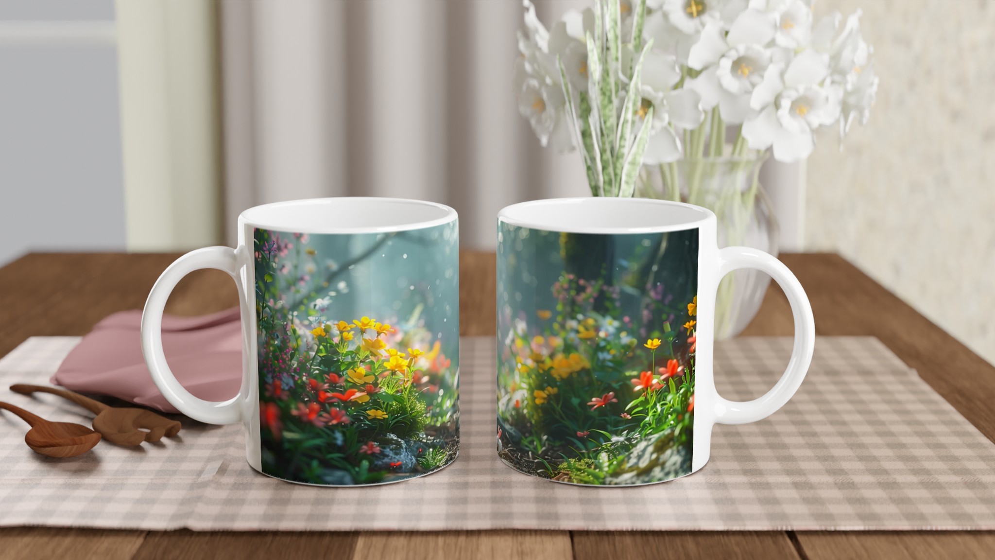 Magisk Skogsmugg – Vit 11oz Keramisk Mugg med sagolik design, välj bland 7 förtrollande färger 10 5e85b33c-7ac1-4f5d-b36b-aeaddb8238cf