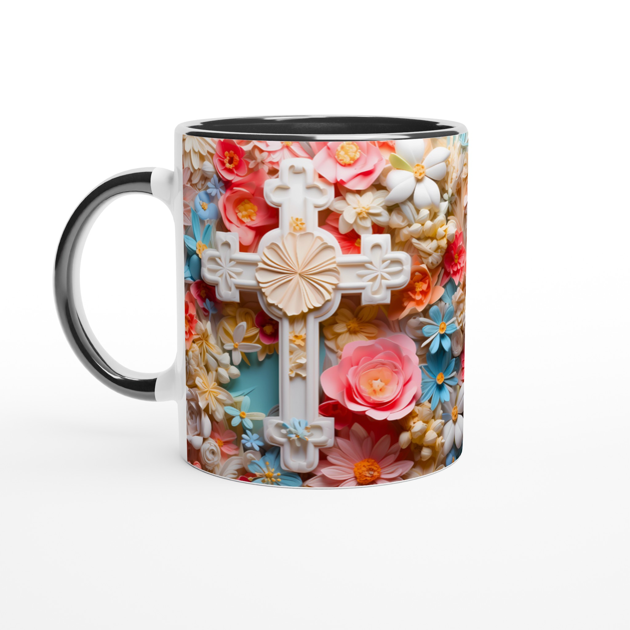 Pastellblomsterprakt 11oz Keramisk Mugg – Drömdesign för Fikastunden 7 5ecce23f-91bf-4e22-bd98-e7d2e0dba4de
