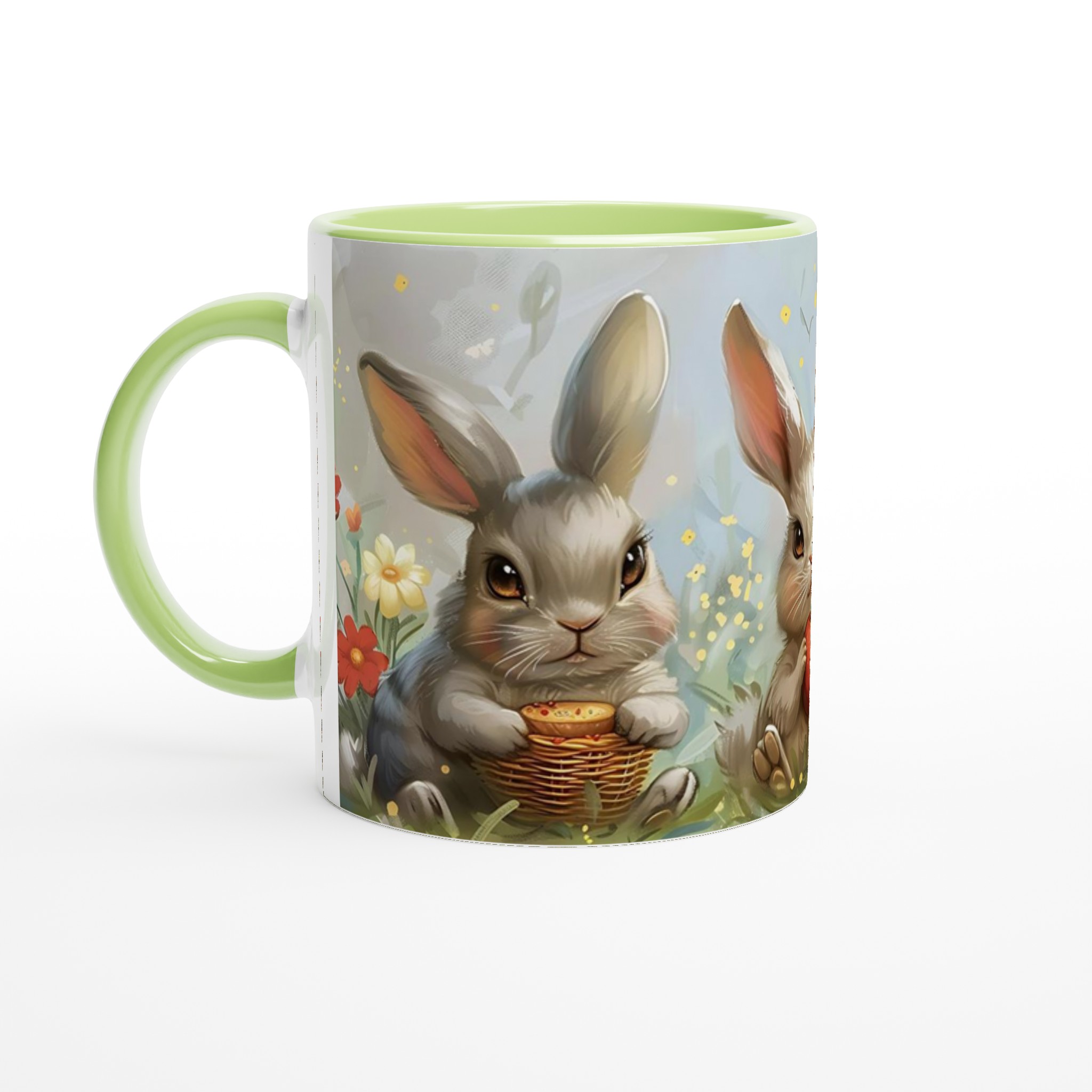 Söta Påskkaniner 11oz Keramisk Mugg – Lekfull Design i Valfri Färg! 3 5ef7088d-6f12-405f-8477-884af95674b8