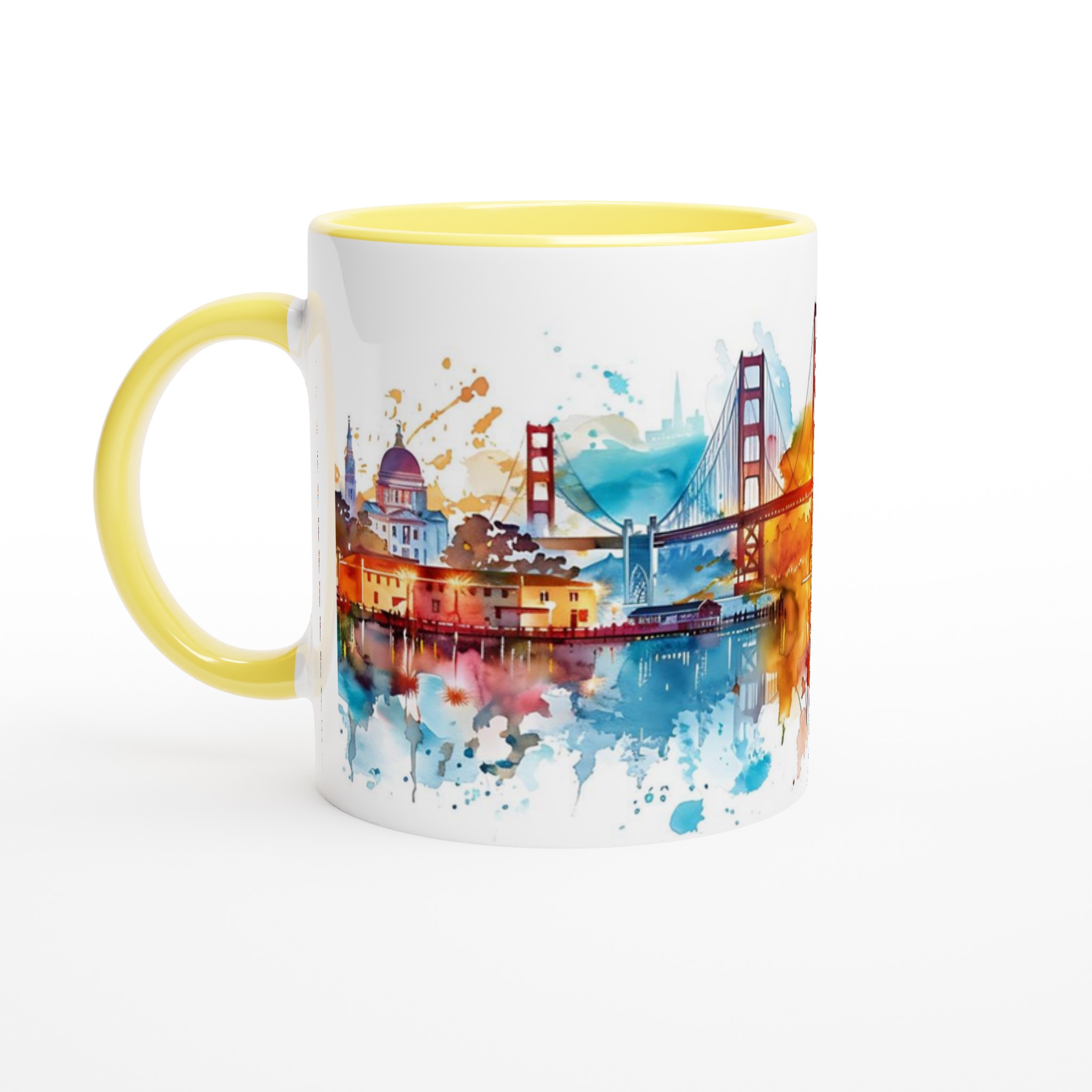San Francisco Akvarell Kaffemugg – Färgstark Stadsbild, 11 oz Keramikmugg 5 5fbb38ec-178a-4e19-b7bc-1f4a9bb8bd46
