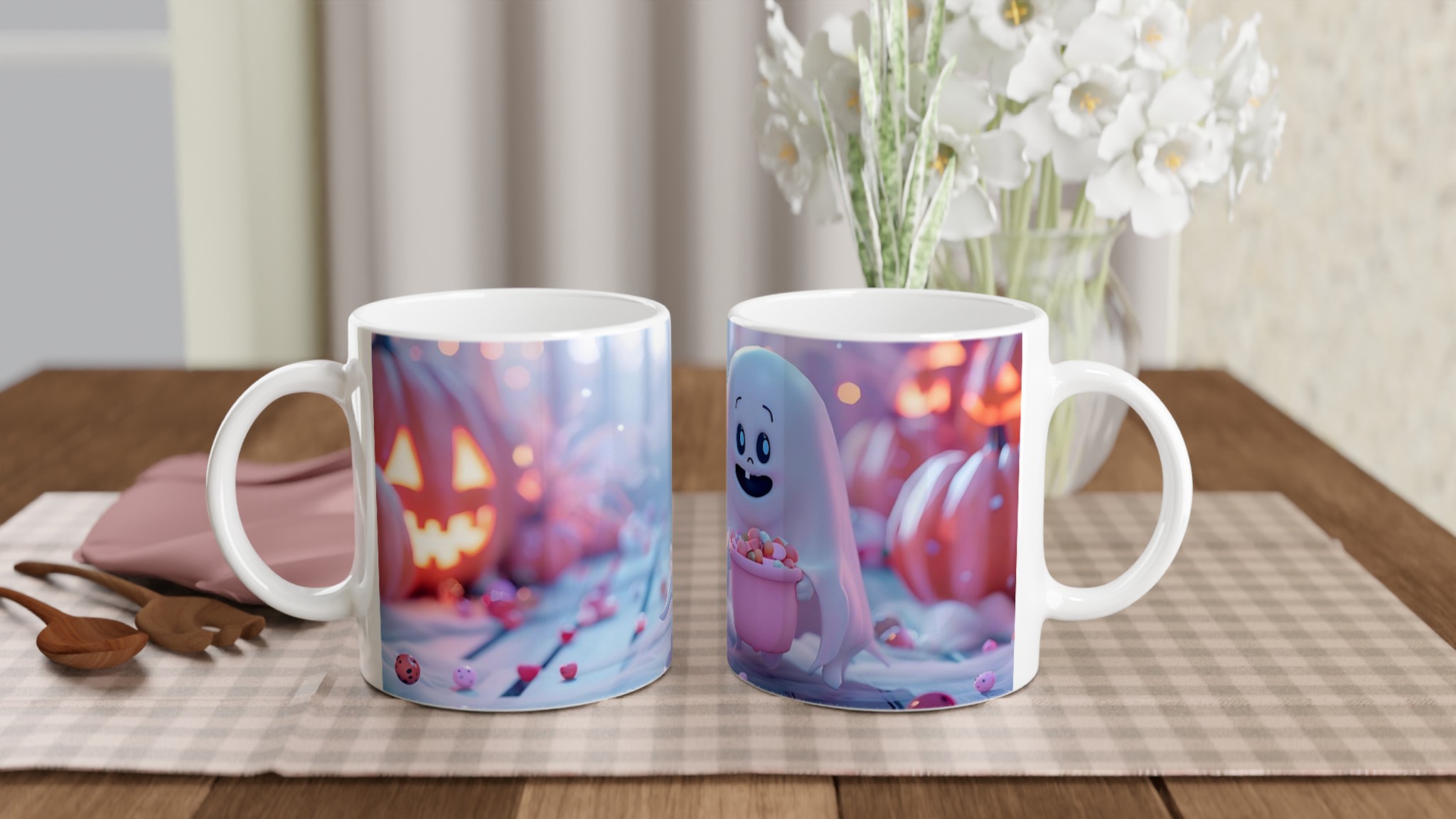 Söt Halloween Spökmugg – Personlig Keramisk Mugg för Kaffe & Te i Flera Färger 10 5ff012af-3134-4e90-b6e0-673a0a84d5e2