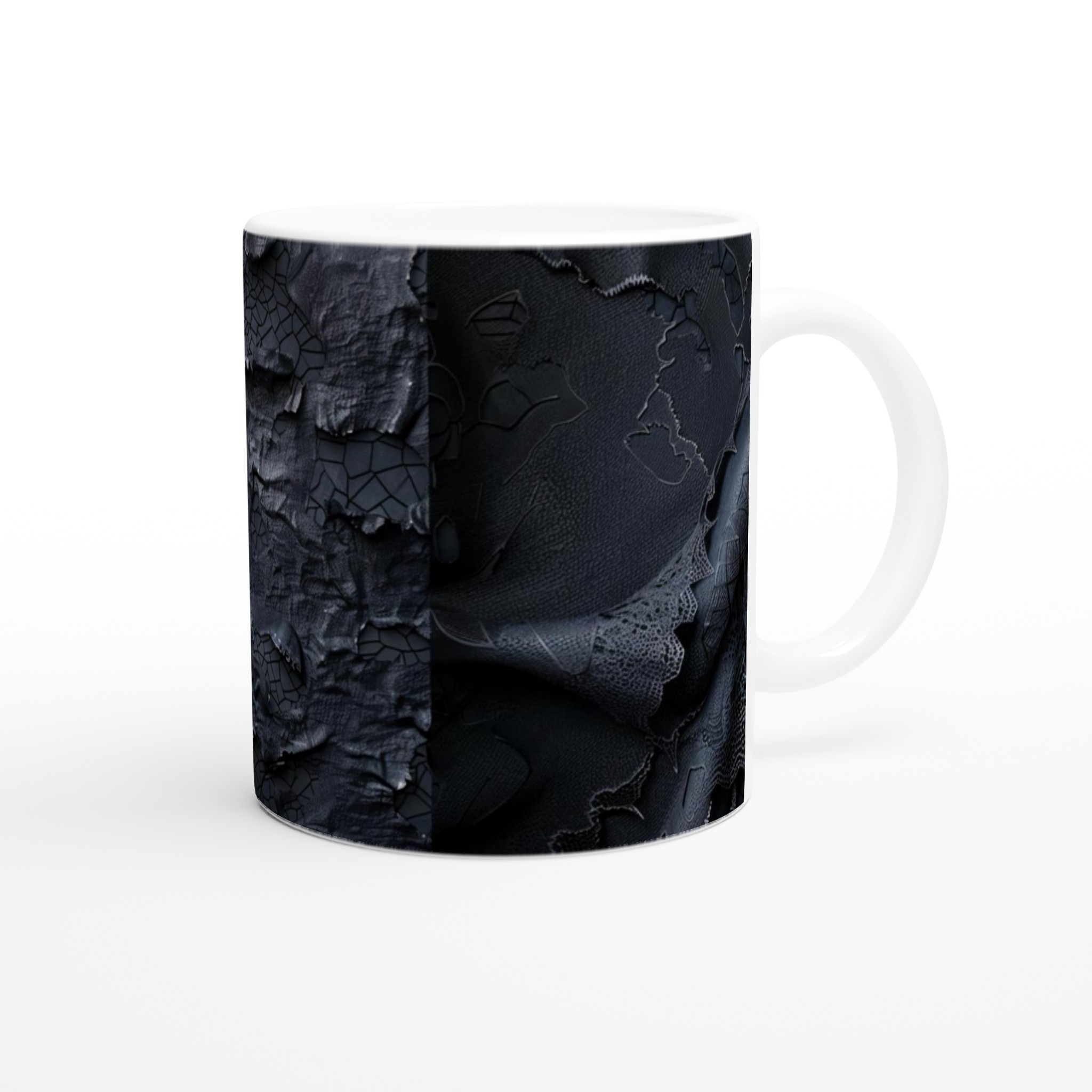 Abstrakt Mörk Textur 11oz Keramisk Mugg – Anpassa Din Stund med Färgval 9 6079b560-2a38-4f2a-ab43-597065efb902