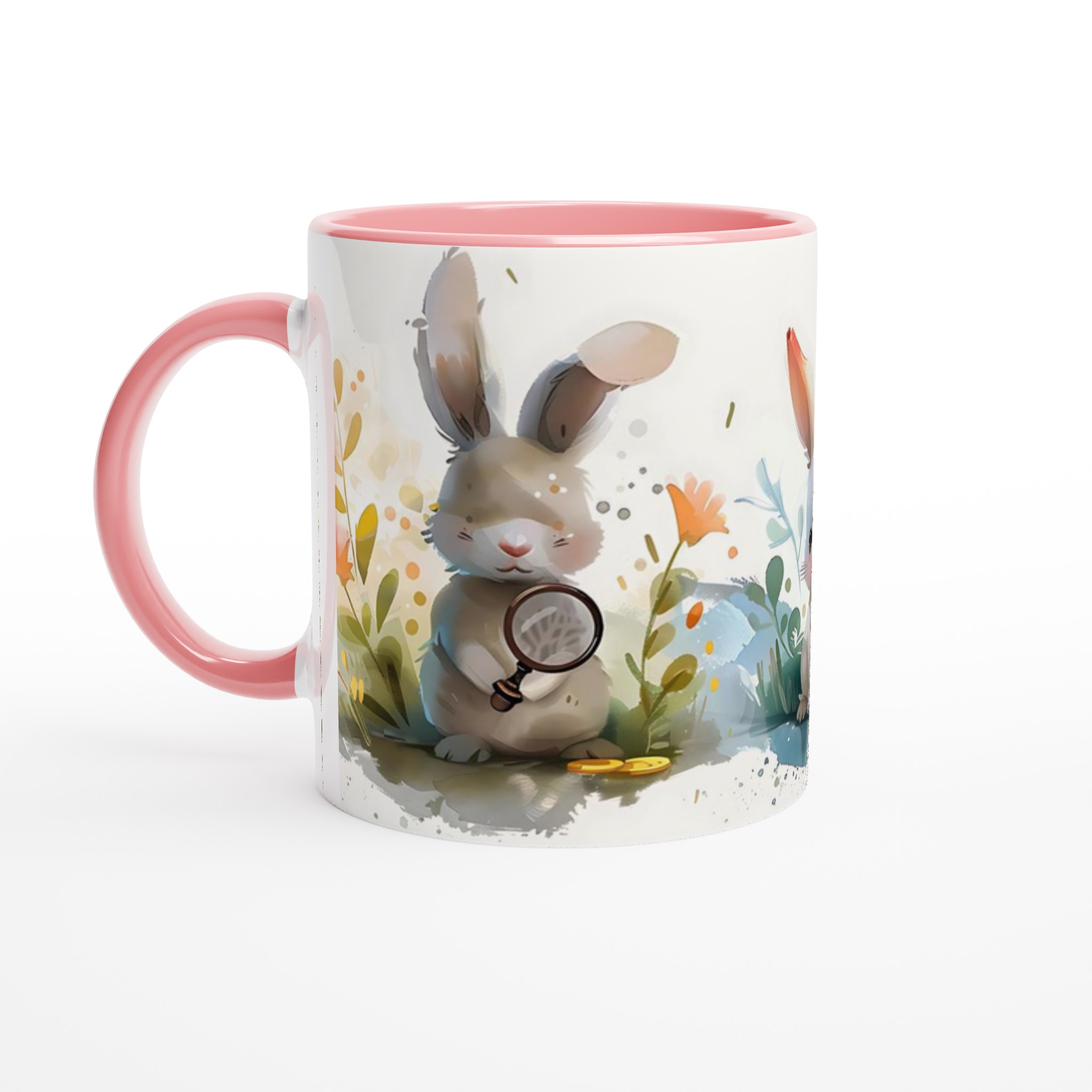 Söta Vattenfärgkaniner 11oz Keramisk Mugg – Välj bland 7 charmiga färger! 6 60f22bf0-9c53-499b-8c4b-02405f72a464