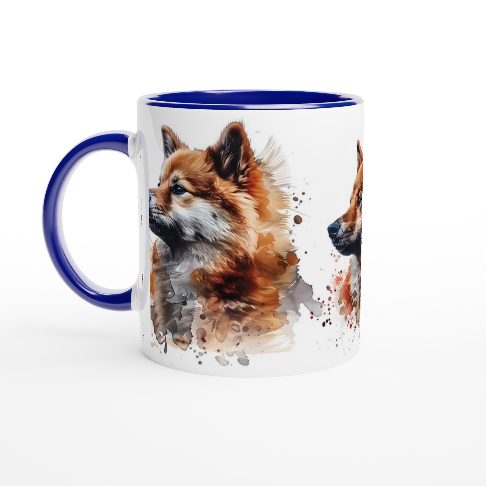 Akvarell Shiba Inu Mugg - Hundkonst för Kaffeälskare i Din Valda Keramikfärg 7 616bd11c-d918-467d-bc4b-e3c2aee66525