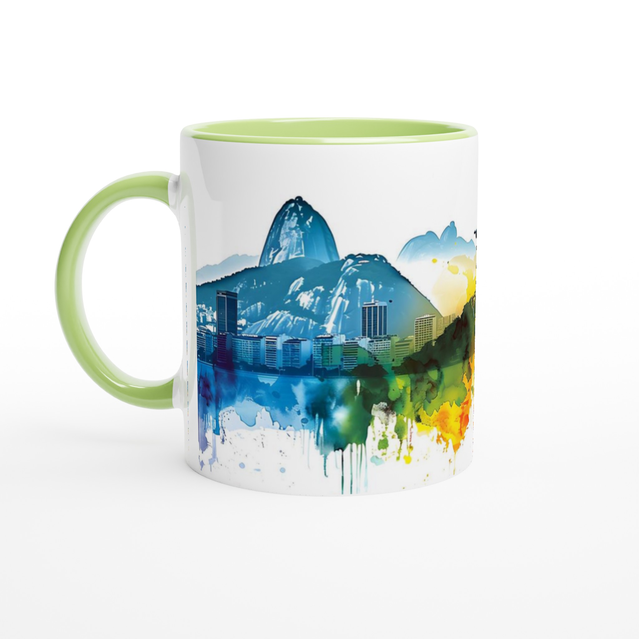 Rio De Janeiro Watercolor Cityscape Keramikmugg – En Färgexplosion för Din Kaffestund 3 6170fa13-5c68-46d0-859f-dd2b8990d8bd