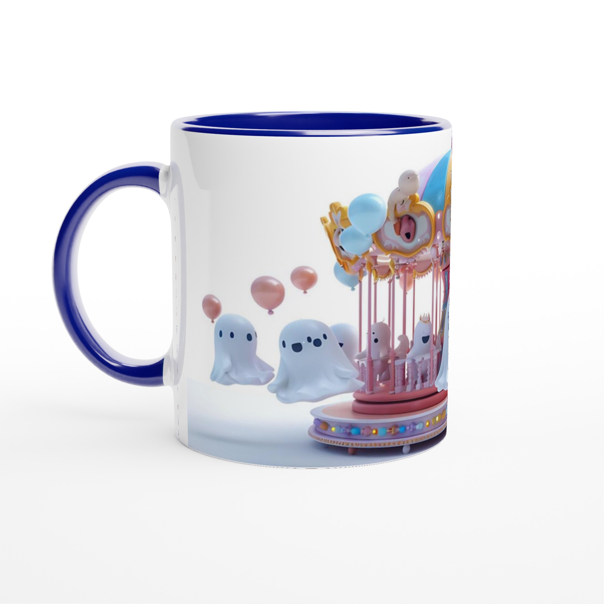 Söt Spökkarusell Keramikmugg – Lekfull Design i Pastellfärger, 11 oz 4 617e74ba-63d2-451a-8ef6-dafc7838f836