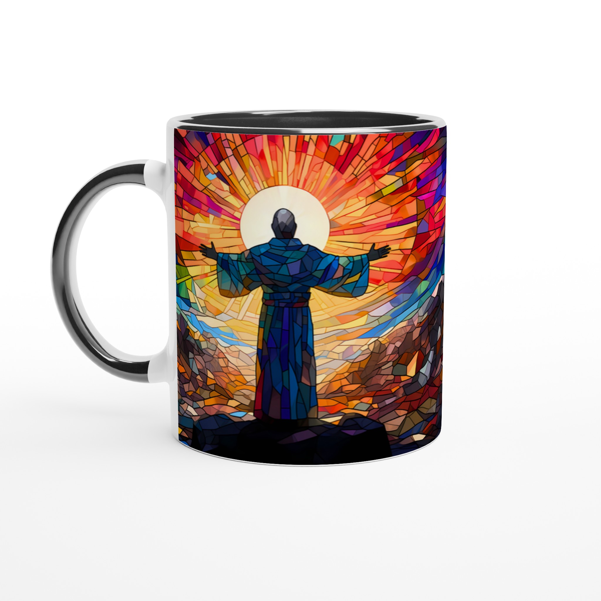 Upplysande Glädje Keramikmugg - Färgsprakande Glasmosaik Design i Valfri Färg 7 61a35847-e606-4e35-b558-f193effe6cf0