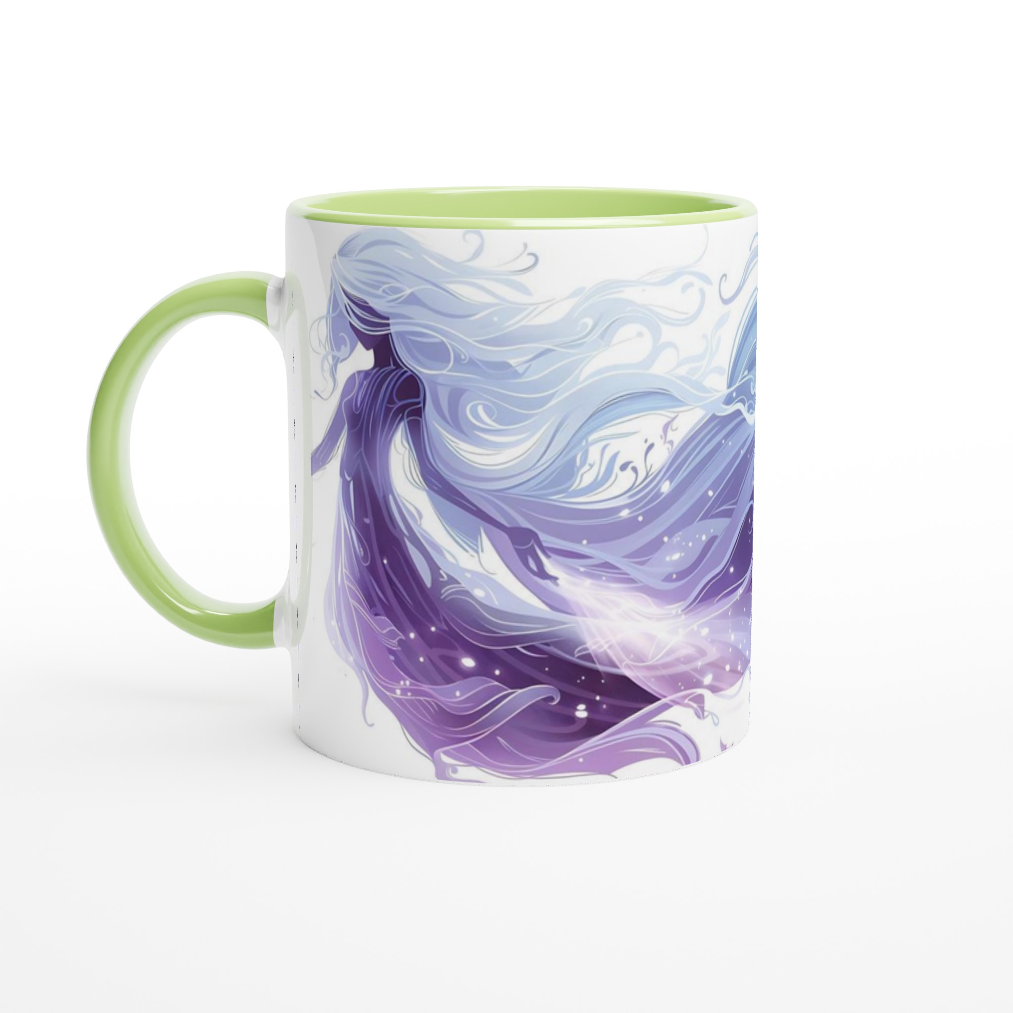 Mystisk Våg Keramikmugg - Skira Lila Toner & Sirlig Design, 11oz Kaffemugg i Ditt Val av Färg 3 61afb254-fd9b-455b-aabd-72503fe99c0b