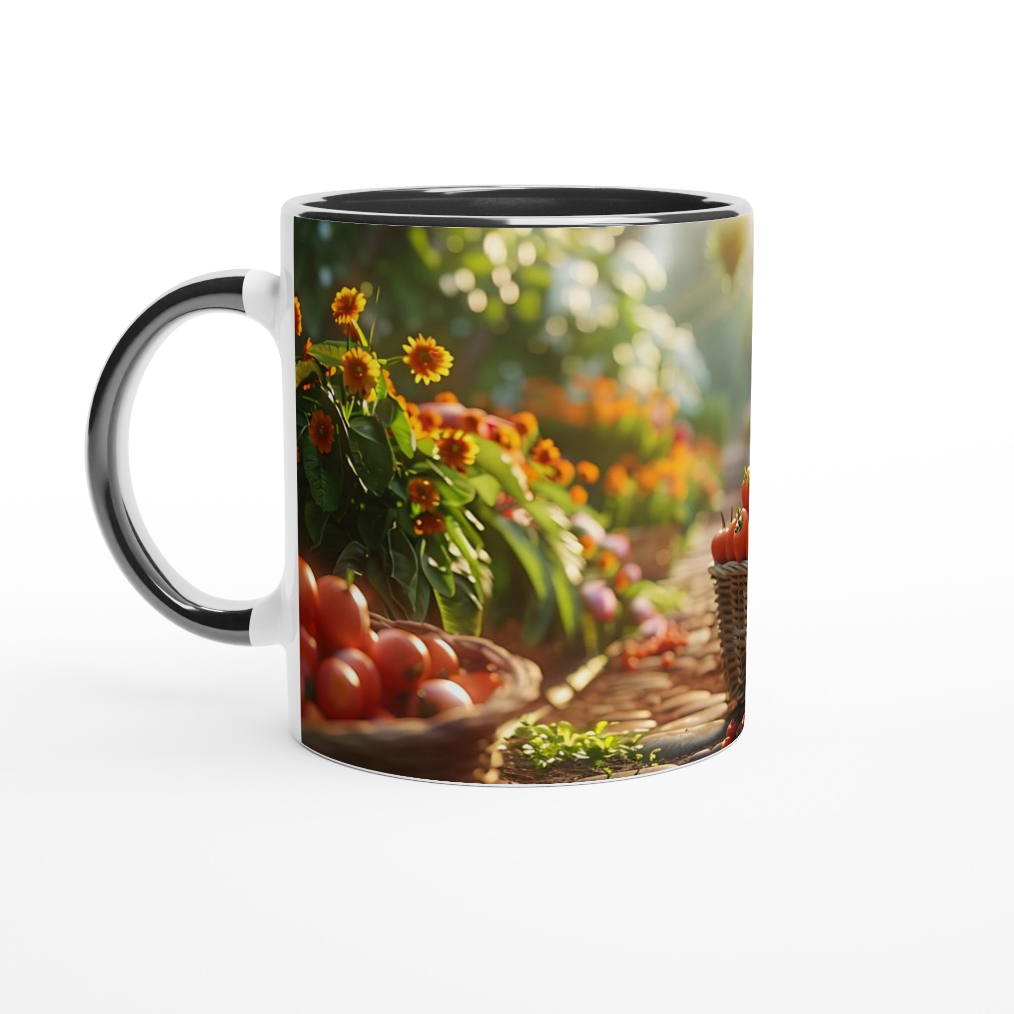 Trädgårdens skörd – 11oz Keramikmugg i ditt val av sju livfulla färger 7 61b9dac1-e165-4568-80d9-59d0dc20a3d2