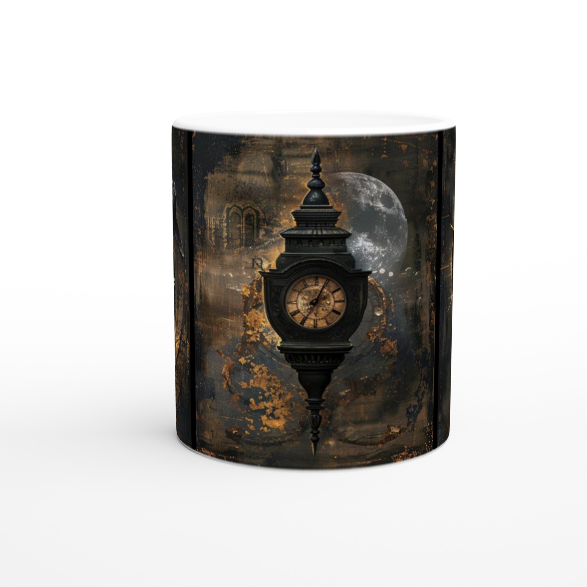Tidlös Skönhet: 11oz Keramikmugg med Mystisk Antik Urverkdesign 8 61fba4b4-42c4-4095-9afc-c6981c6e5d4e