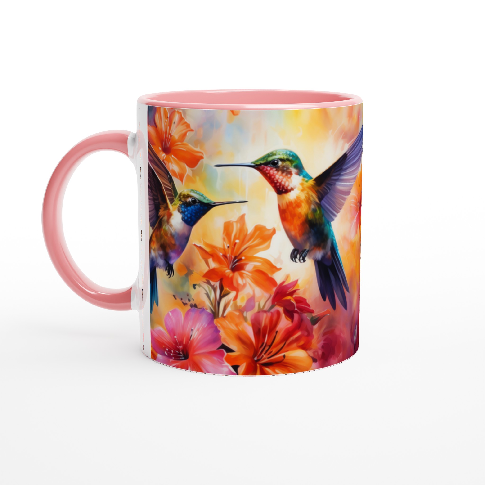 Färgsprakande Kolibrimugg – 11 oz Keramikmugg med Tropisk Blomsterprakt i Valfri Färg 6 61fba706-6d49-4e6d-989d-cafbea142bb7