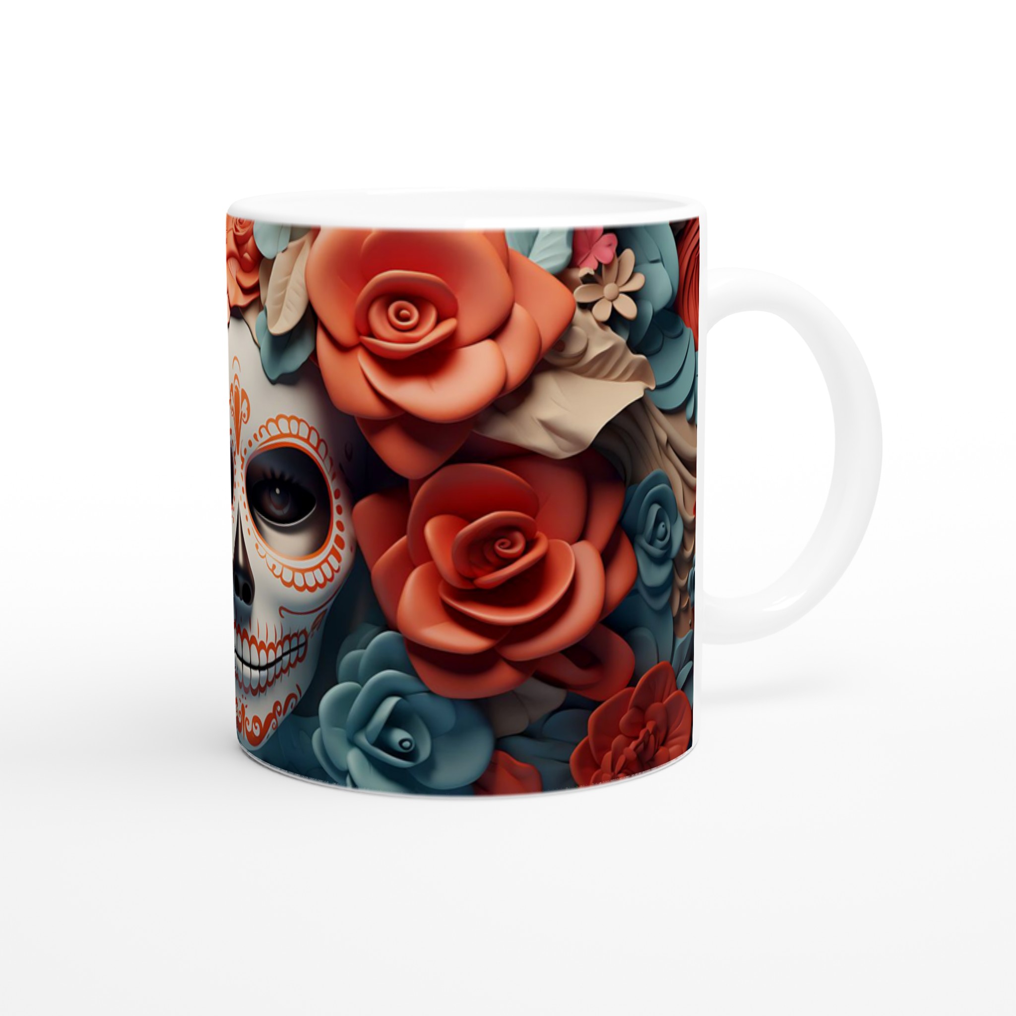 Sugar Skull Elegans Keramikmugg – Välj bland 7 Livfulla Färger 9 62744282-7904-45ee-85ec-0ba557b15882