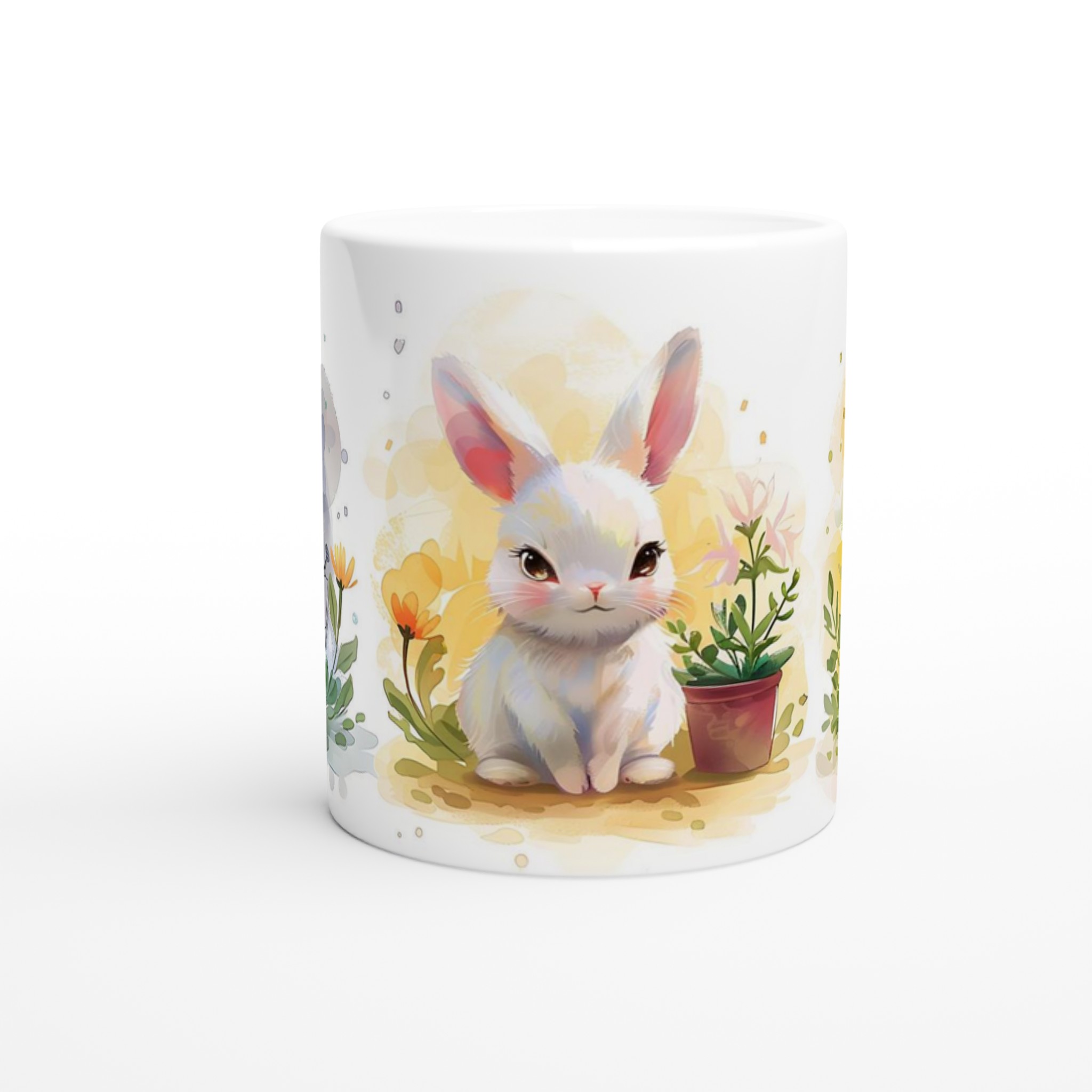 Söta Påskkaniner 11oz Keramisk Mugg – Lekfull Design för Våriga Drycker 8 6290d809-2280-4c91-8dc9-9ae55be41586